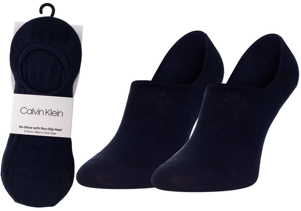 Levně Calvin Klein Man's 2Pack Socks 100001919 Navy Blue