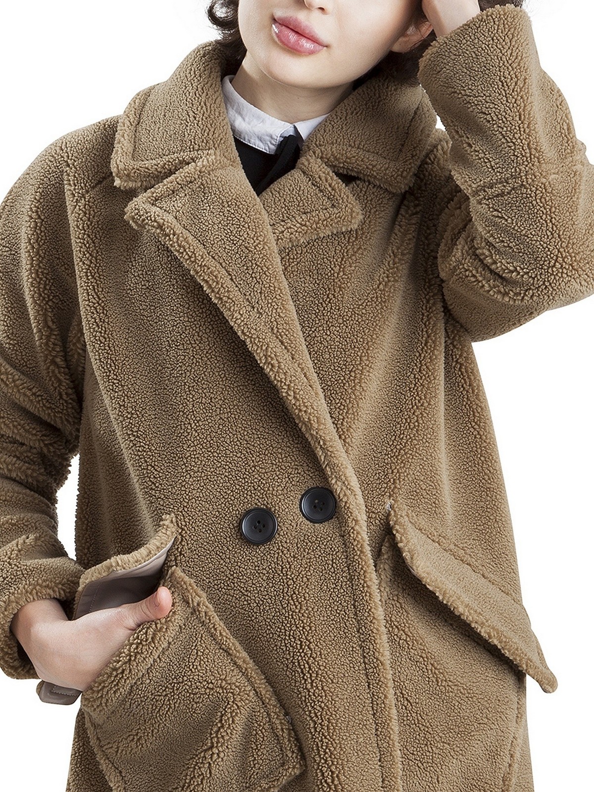 PERSO Woman's Original women's coat oversize "bear" reglan