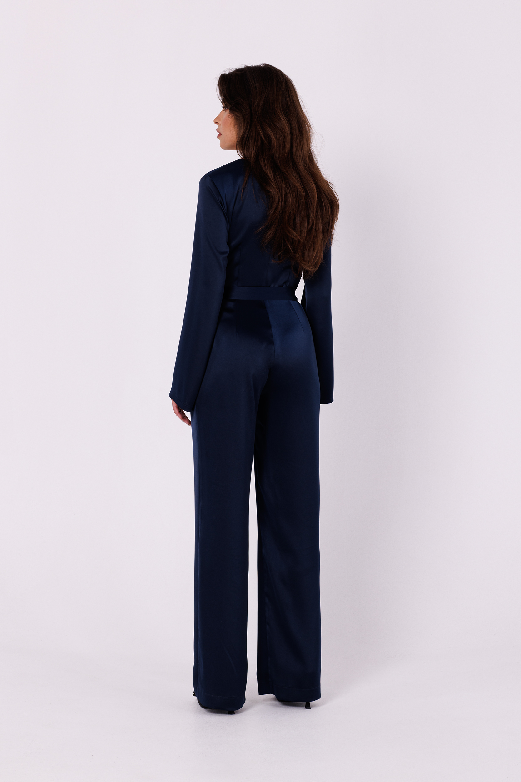 Makover Woman&#039;s Jumpsuit K171 Navy Blue