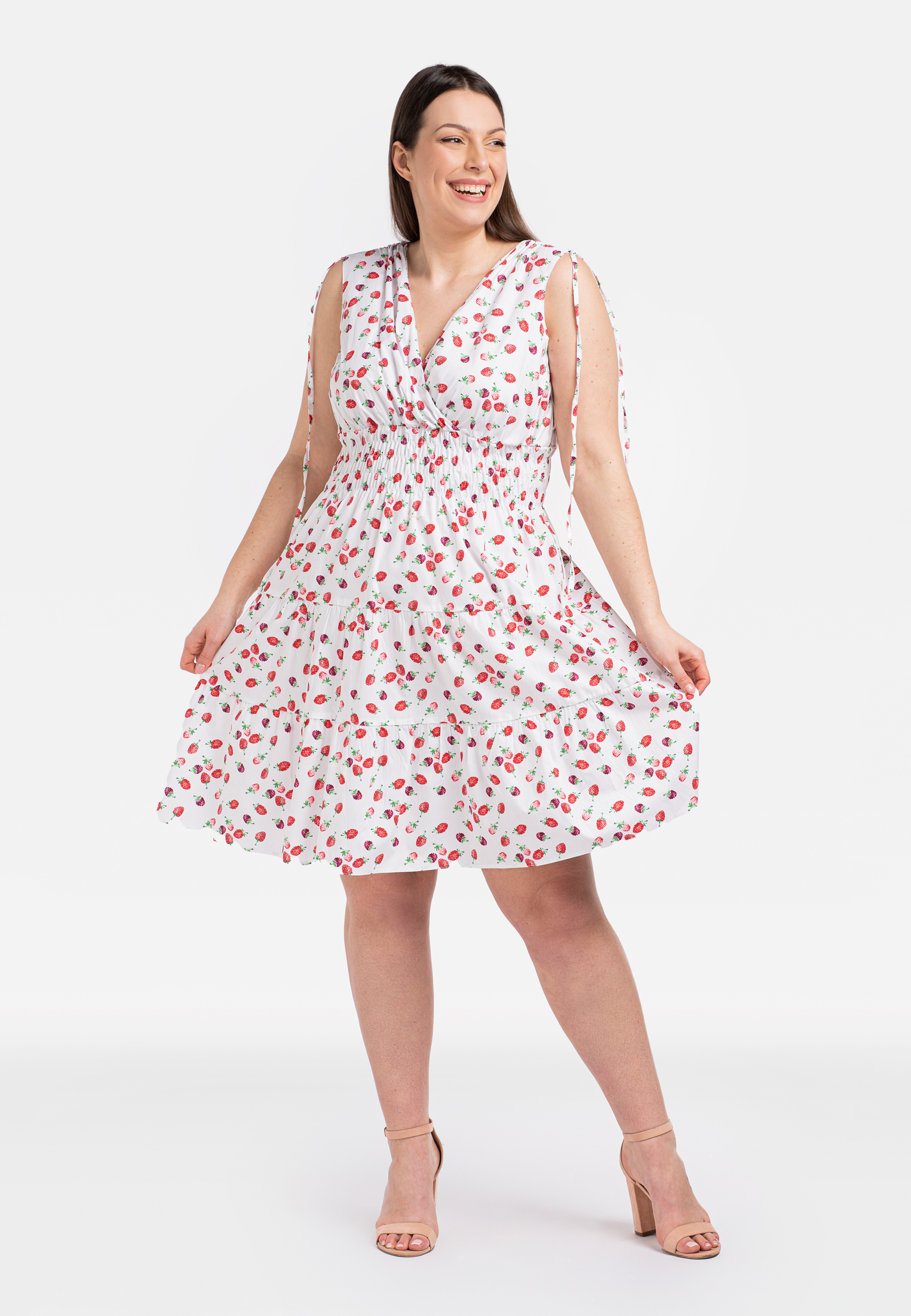 Women's Dress Karko Strawberry