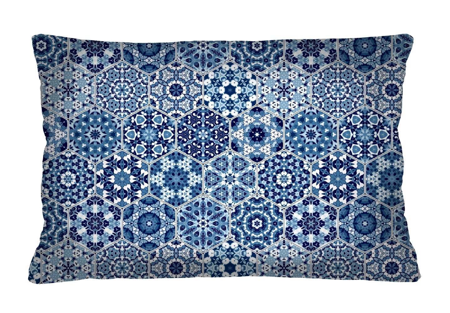 Bertoni Home Unisex's Rectangular Pillow Malaga Navy Blue