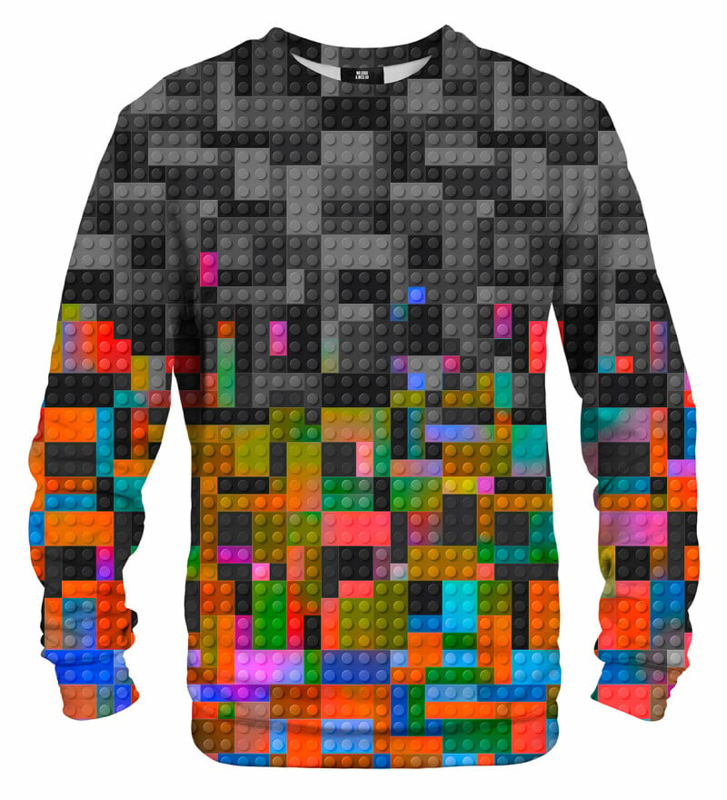 Mr. GUGU & Miss GO Unisex's Colorful Blocks Sweater S-Pc2071