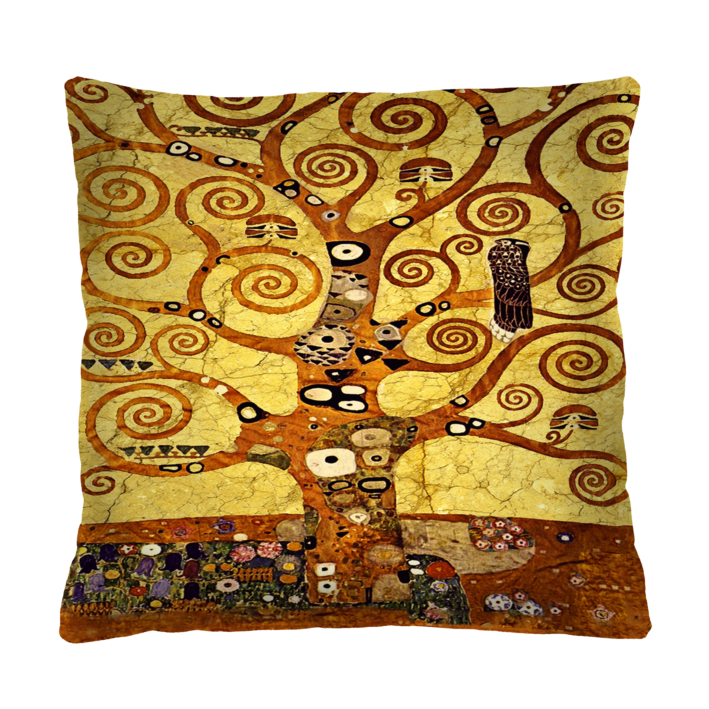 Bertoni Home Unisex's Square Pillow Klimt Art Deco