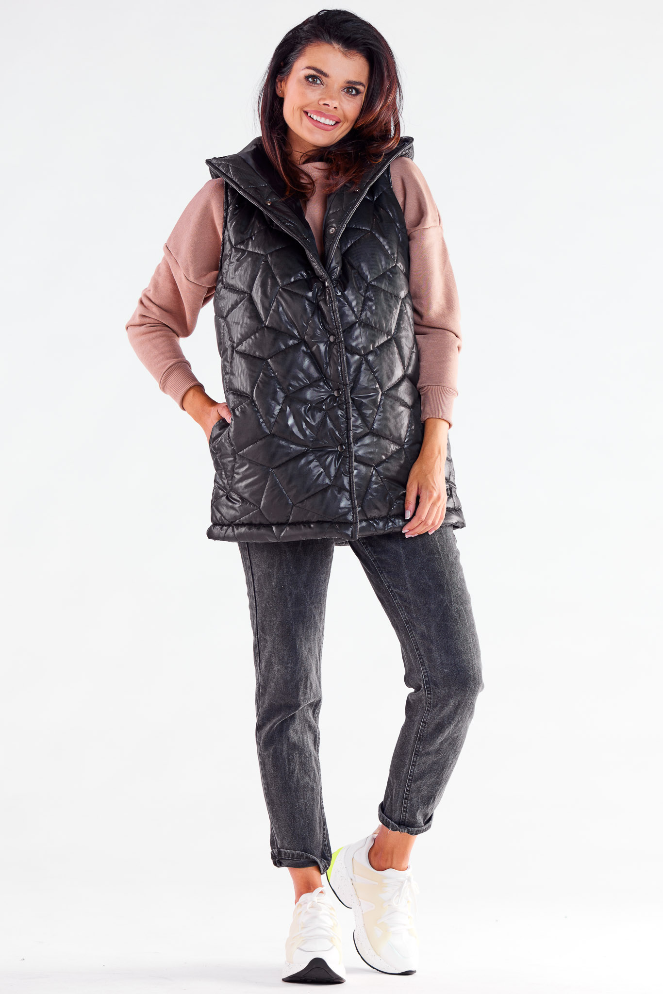 Awama Woman's Vest A539 Black
