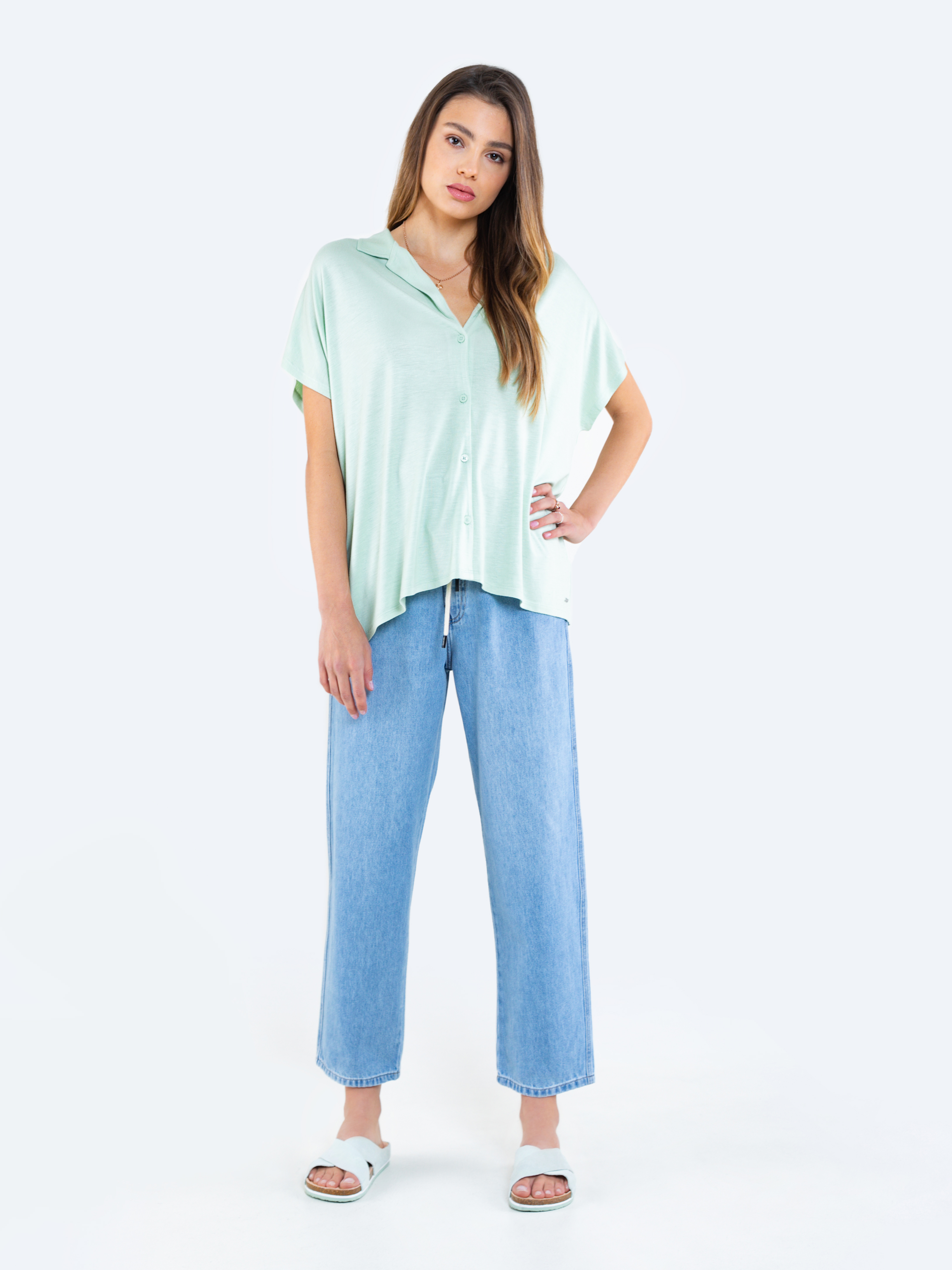 Big Star Woman's -- Pantaloni 115617 Denim-185