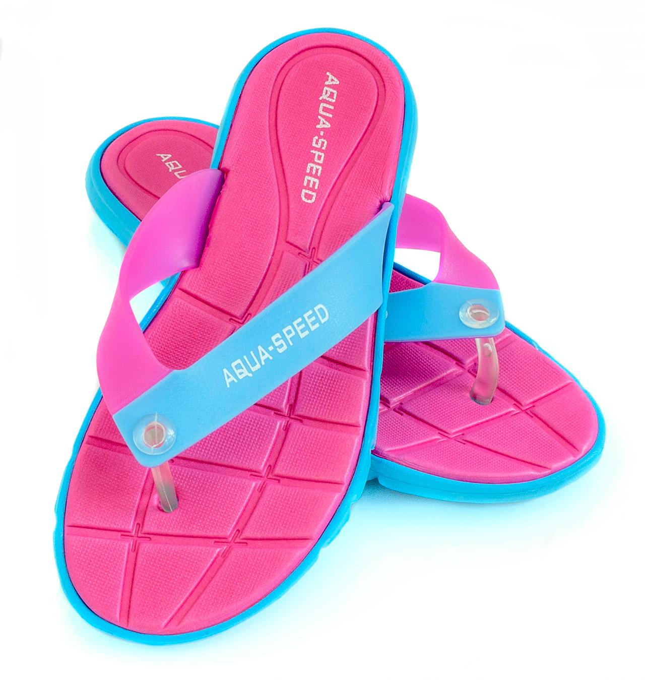 AQUA SPEED Bazénové pantofle Bali Pink/Blue 40