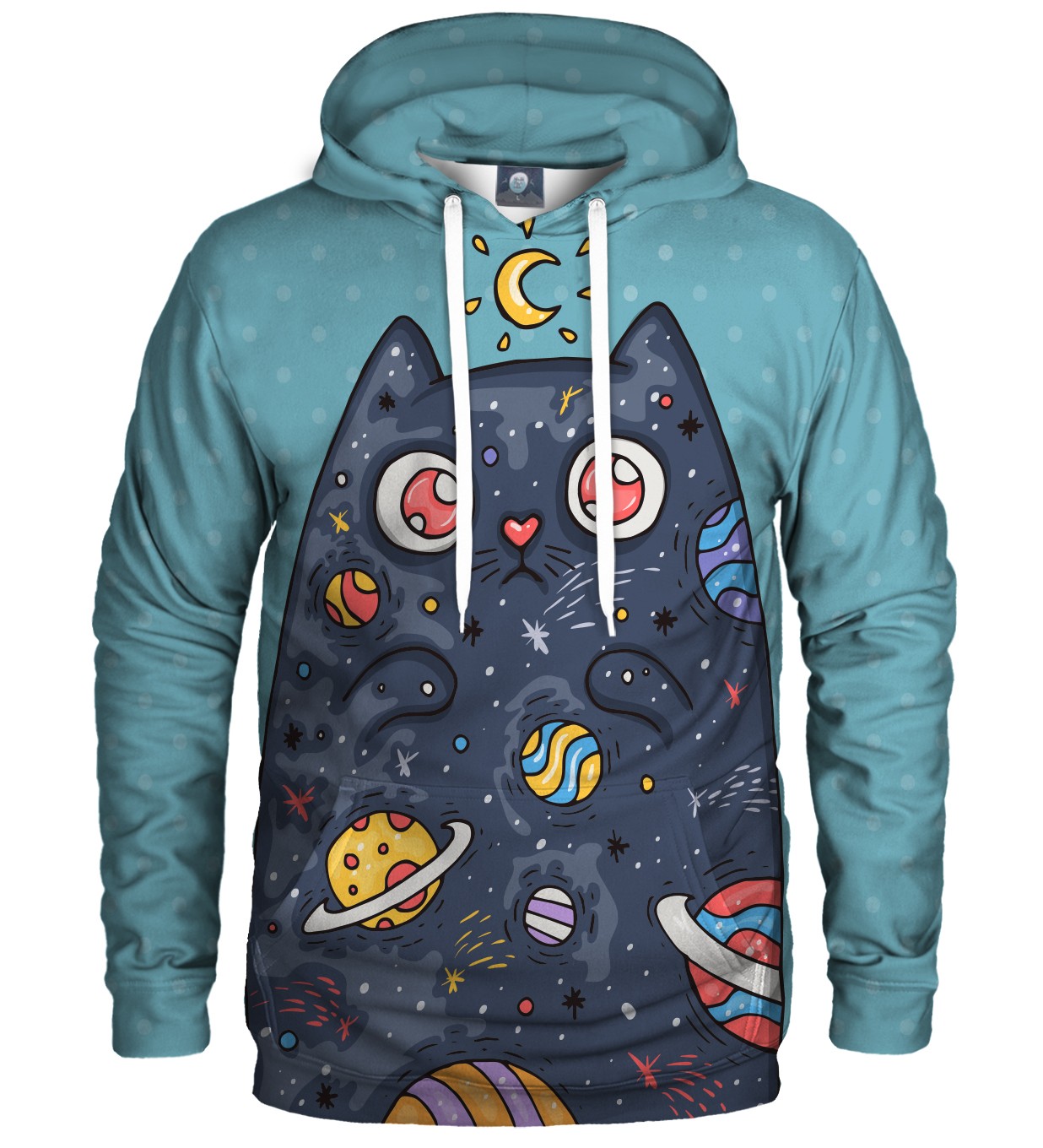 Levně Aloha From Deer Unisex's Space Cat Hoodie H-K AFD351