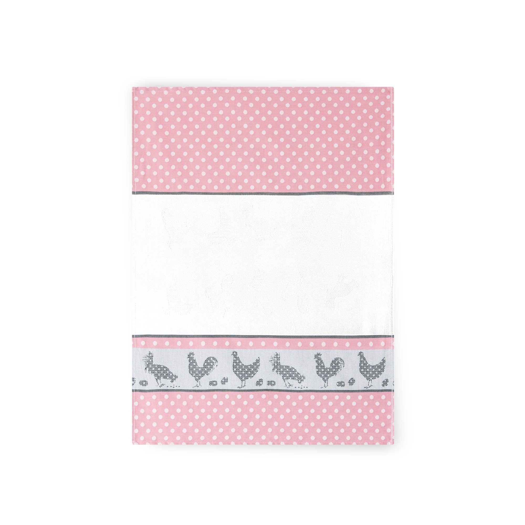 Zwoltex Unisex's Dish Towel In Package Folk Pink/Pattern