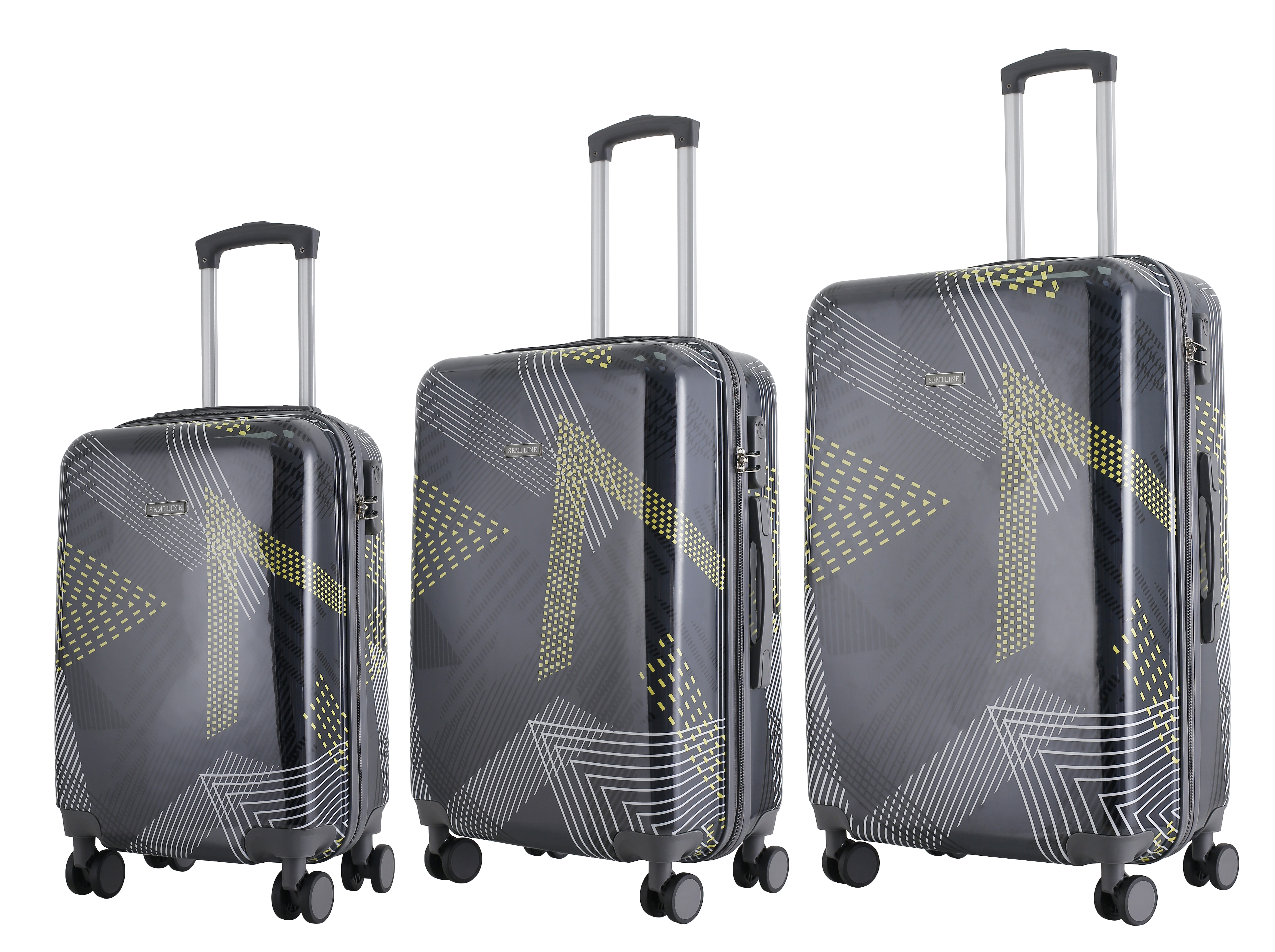 Levně Semiline Unisex's ABS Suitcase Set T5651-0