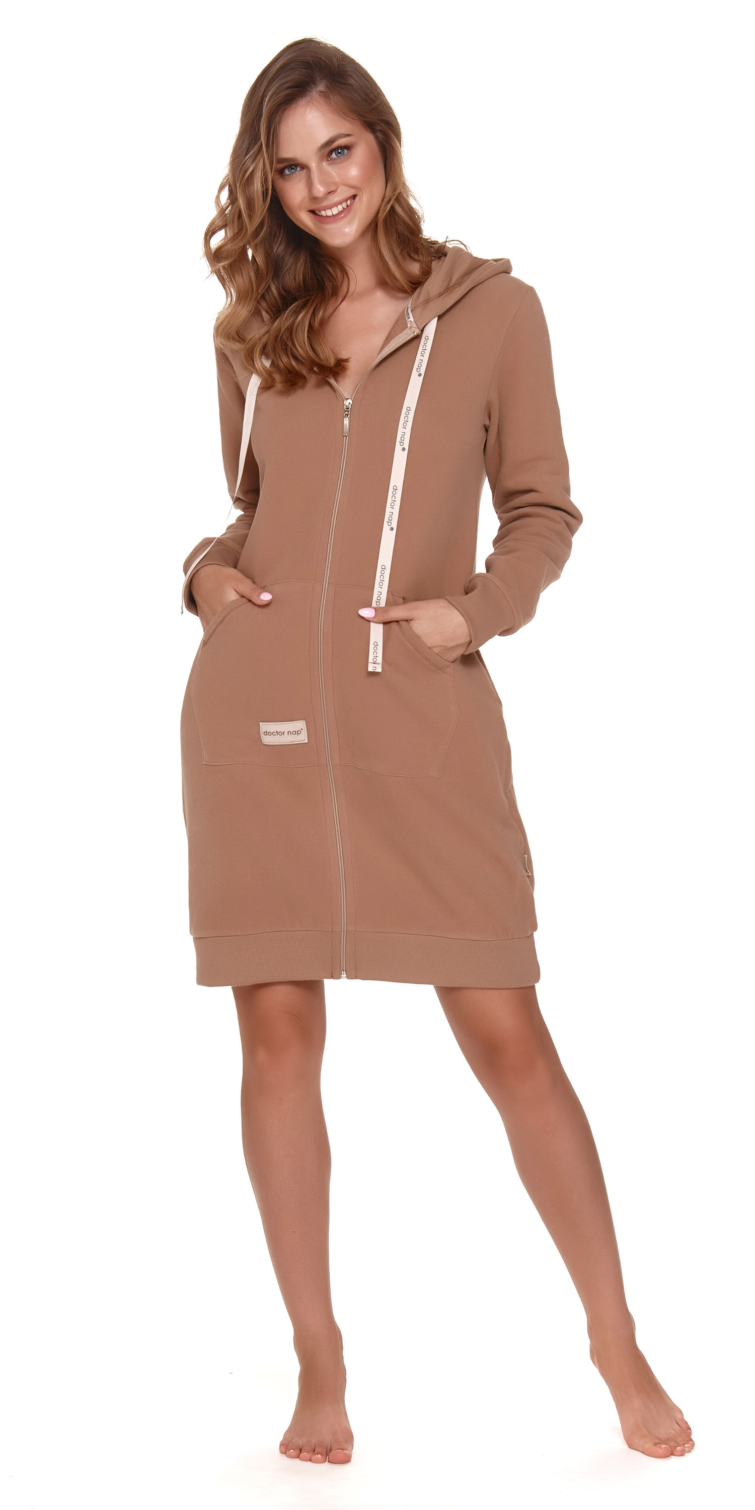 Doctor Nap Woman's Bathrobe SMZ.9756 Wood