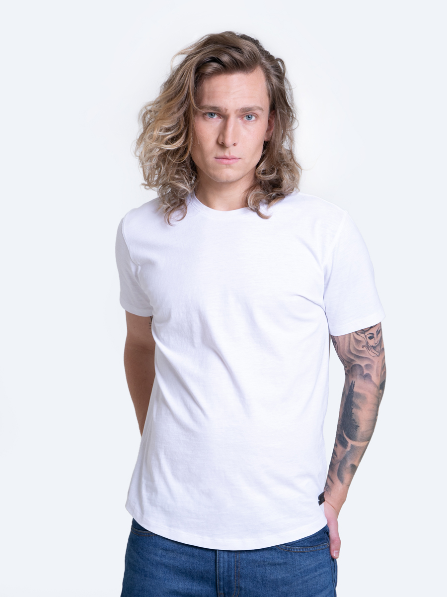 Big Star Man's T-shirt_ss T-shirt 152029 Cream Knitted-101