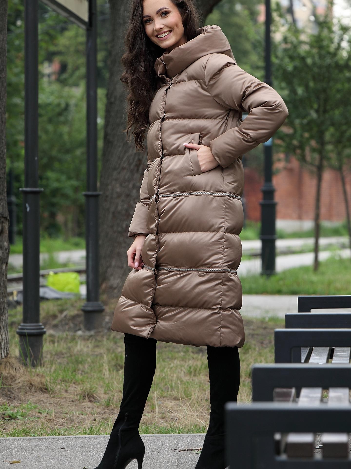 Dámska bunda PERSO Beige