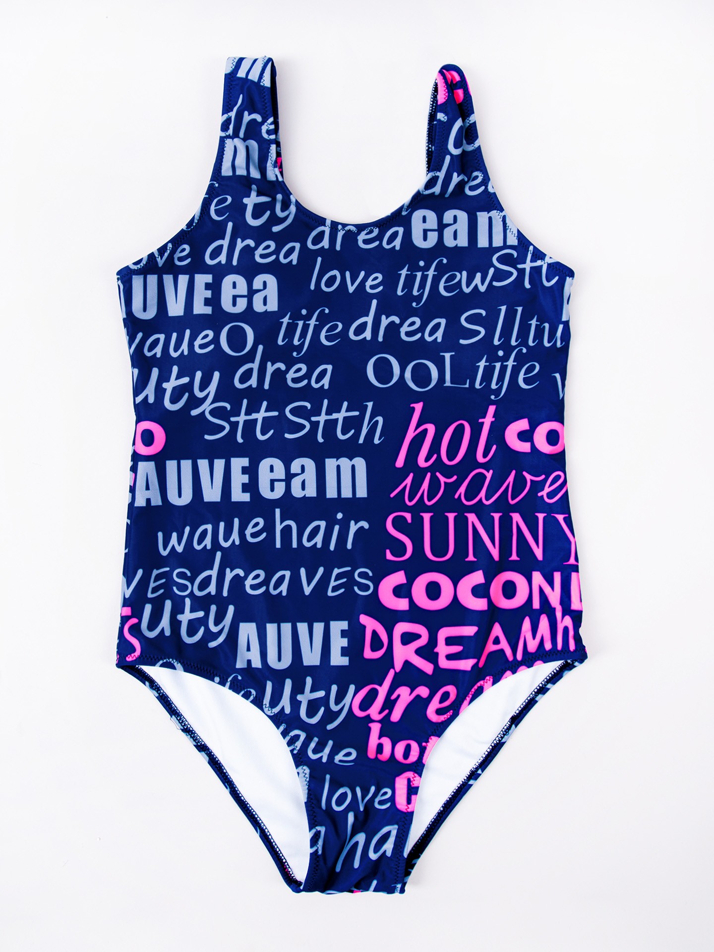 Dievčenské oblečenie Yoclub YC_Girl's_One_Piece_Swimming_Costume_LKJ-0030G-A100_N_Blue