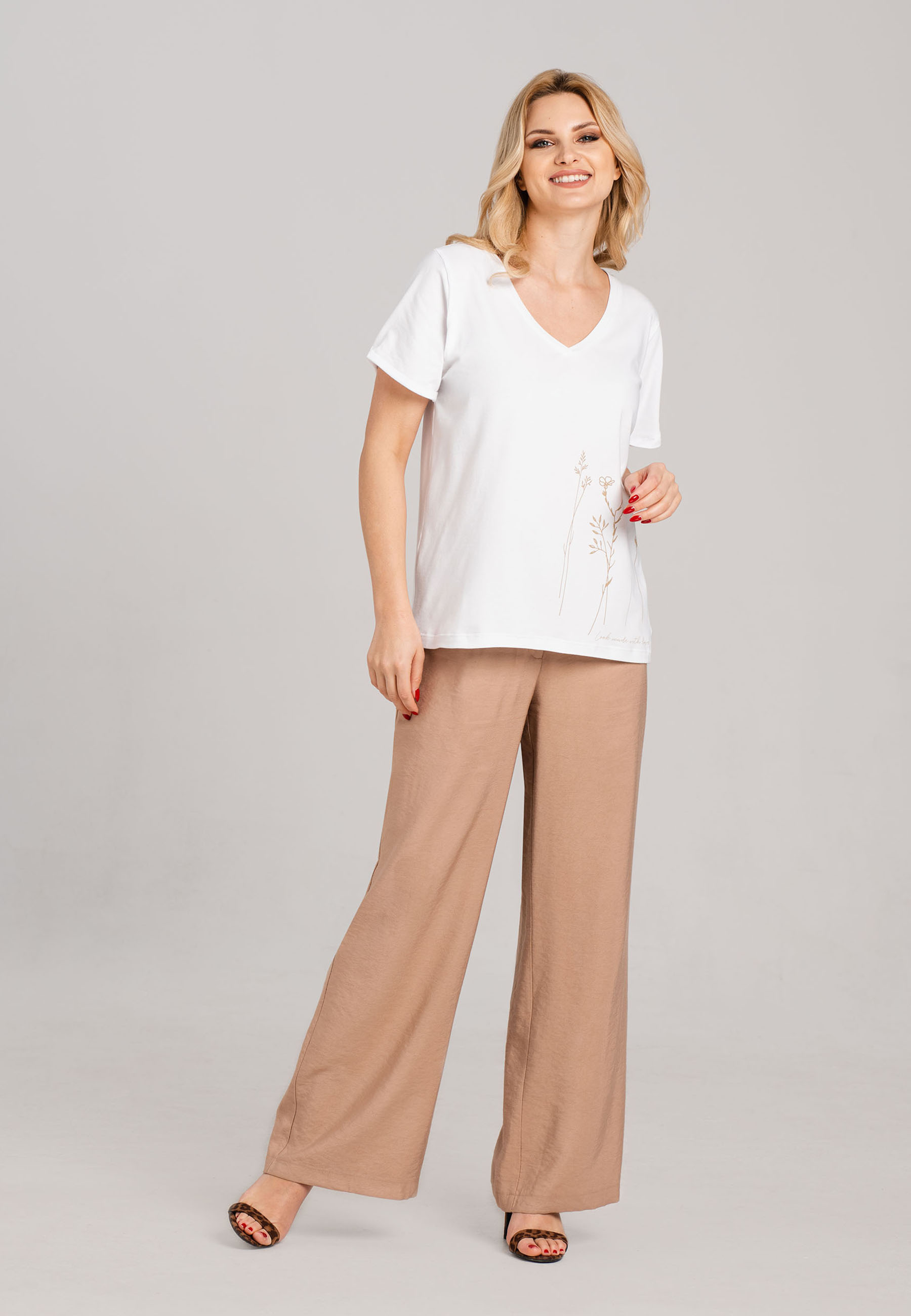 Levně Look Made With Love Woman's Trousers 249 Odyseusz