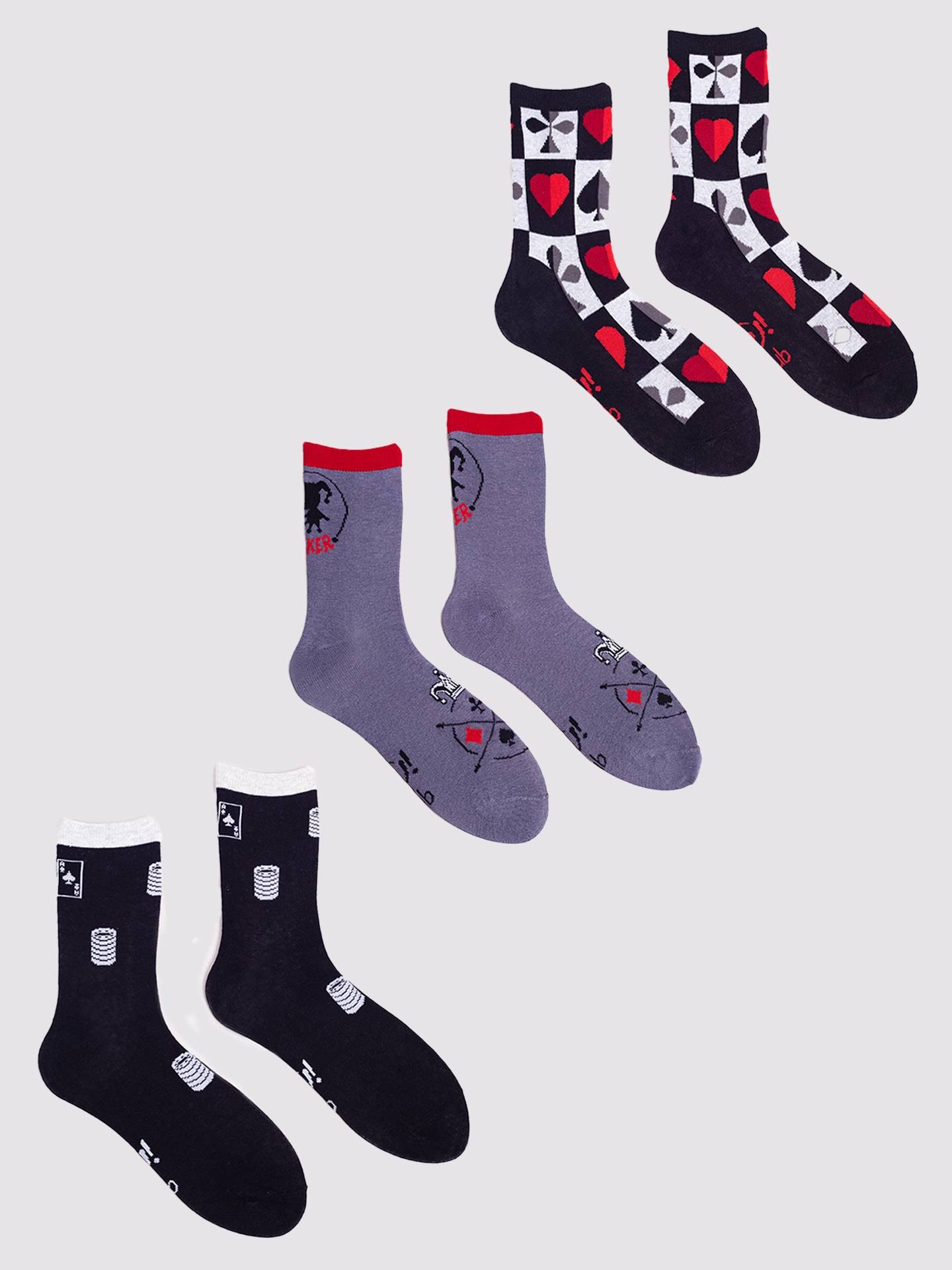 Levně Yoclub Man's Men's Socks 3-Pack SKA-0071F-AA00-001
