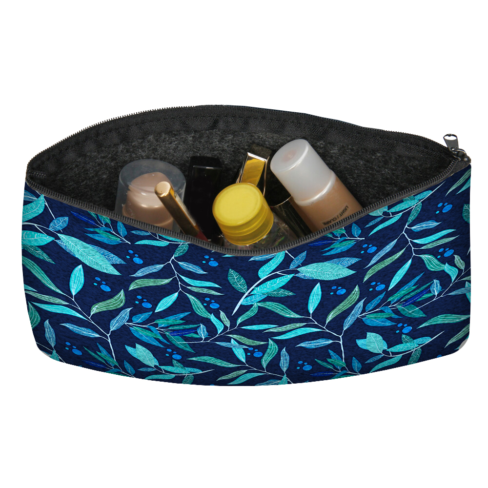 Bertoni Unisex&#039;s Pocket Cosmetic Bag Oleander Navy Blue