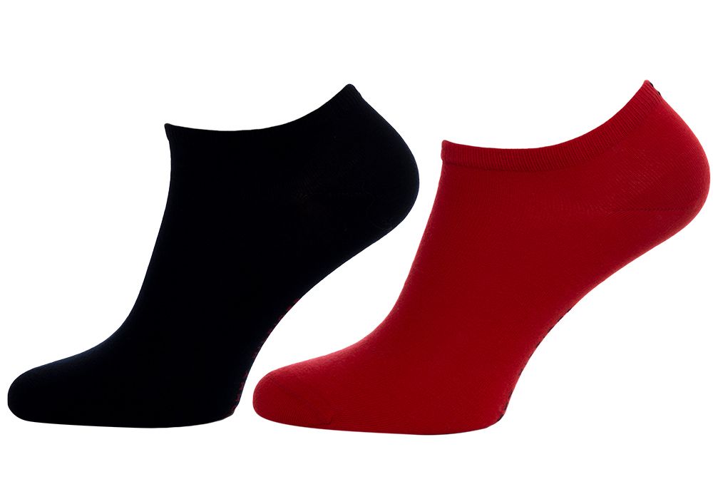 Levně Tommy Hilfiger Woman's 2Pack Socks 343024001 Red/Navy Blue