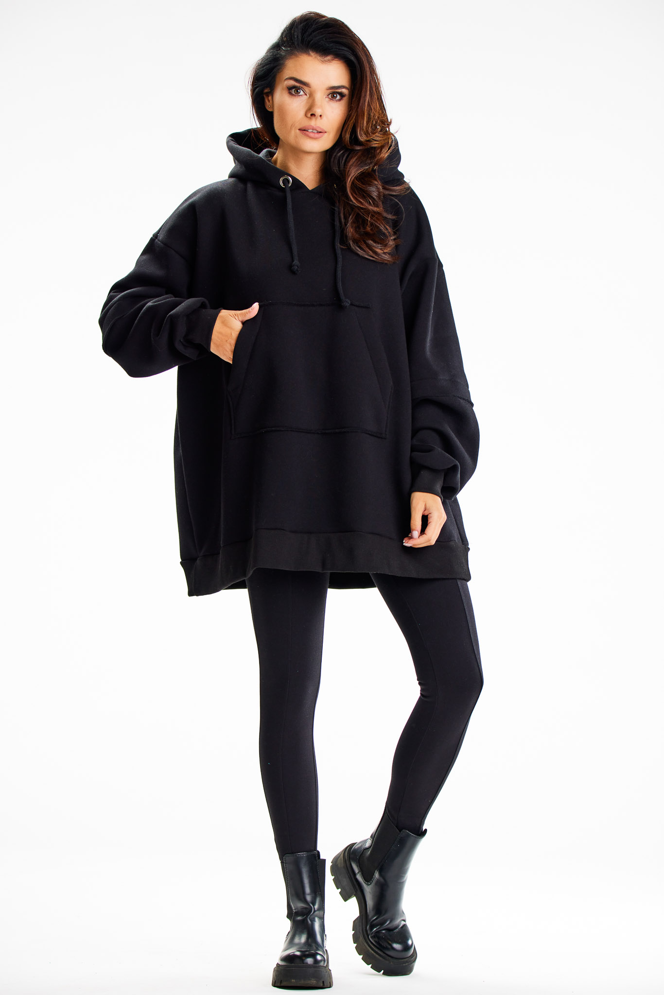 Infinite You Woman's Hoodie M332 Black