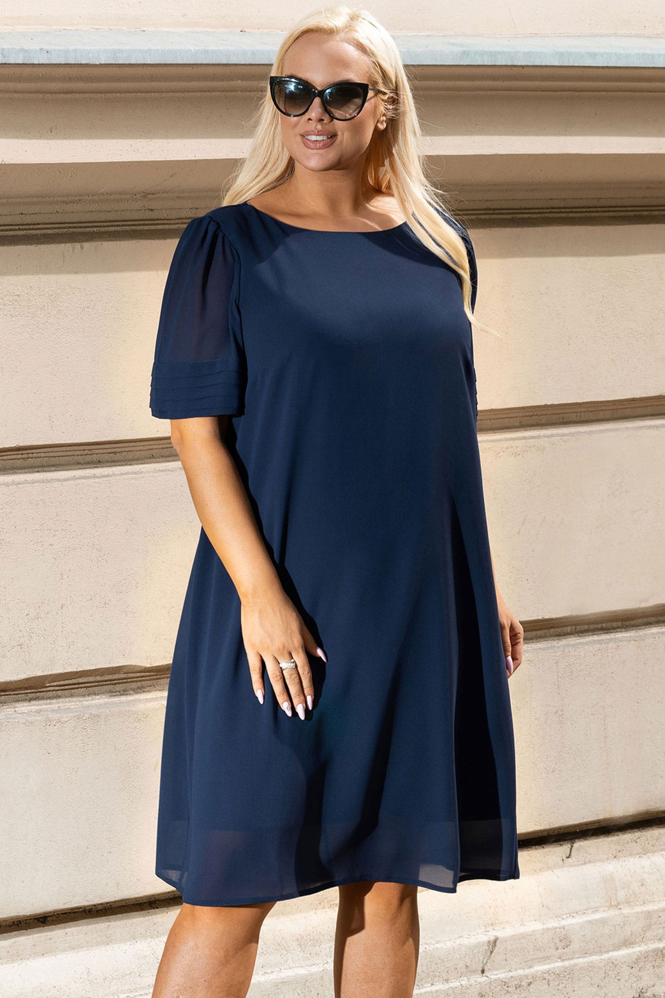 Rochie de dama Karko Karko_Dress_SC126_Navy_Blue