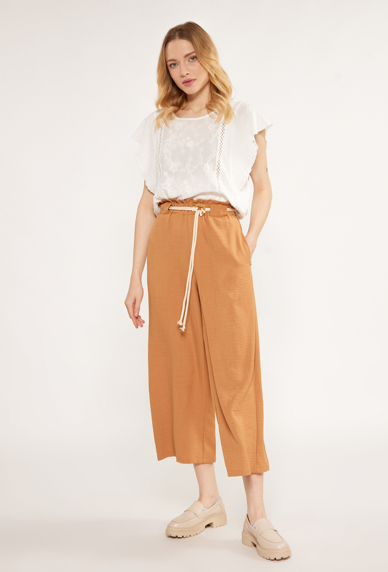 MONNARI Woman's Trousers Women's Pants With Belt