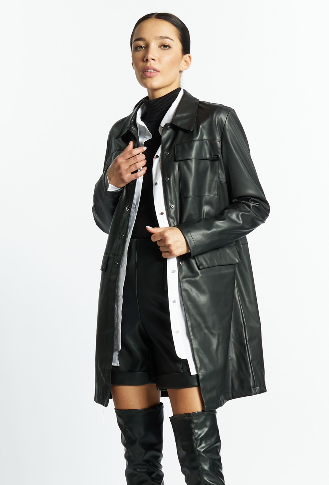 MONNARI Woman's Coats Women's Imitation Leather Coat