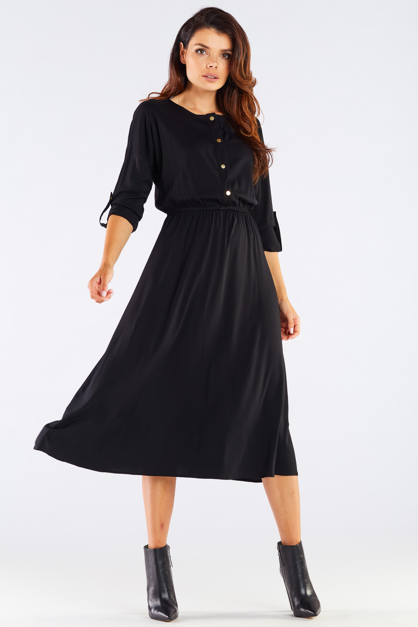 Awama Woman's Dress A452 Black