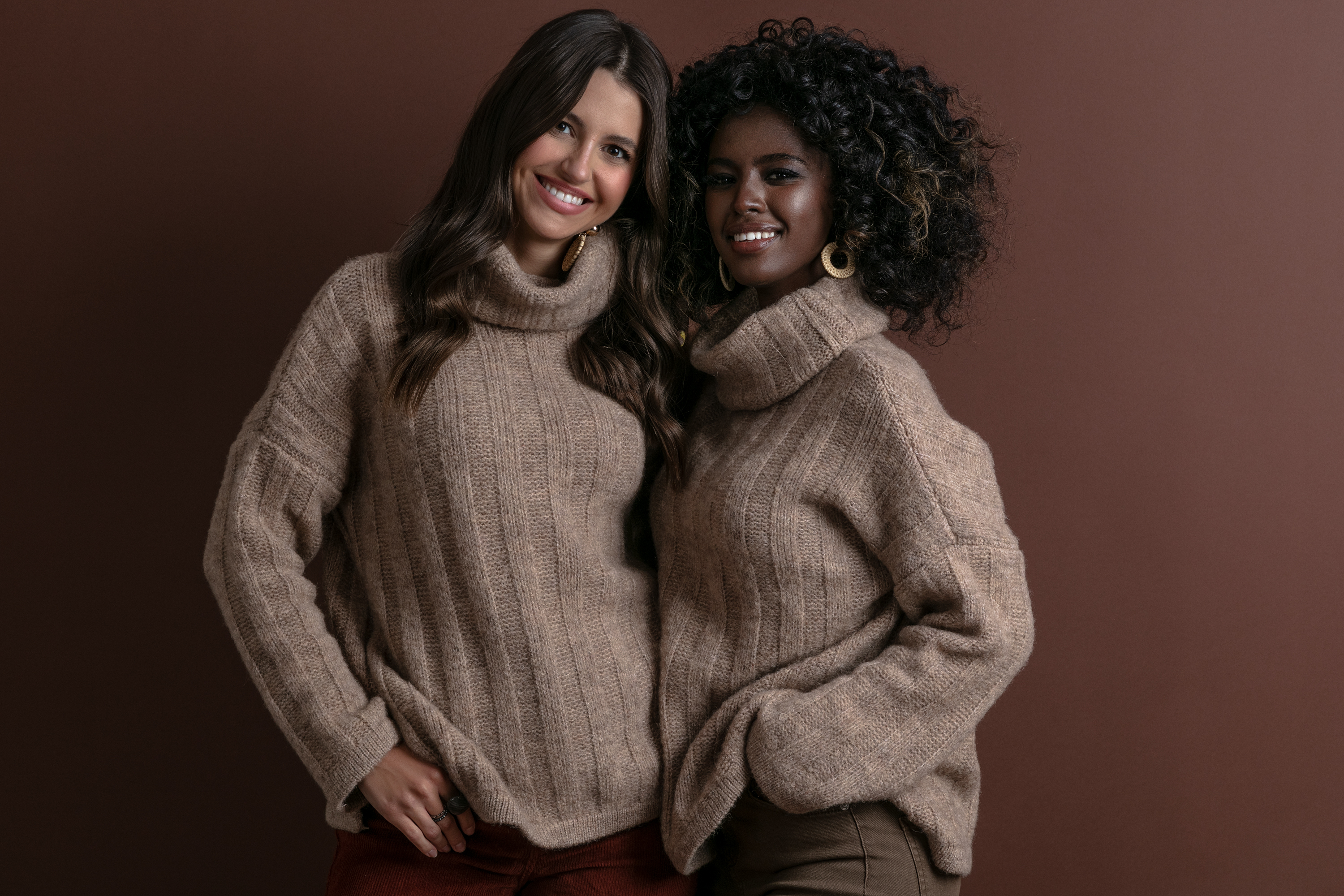 Pulover dama, Fobya Fobya_Turtleneck_F1347_Latte