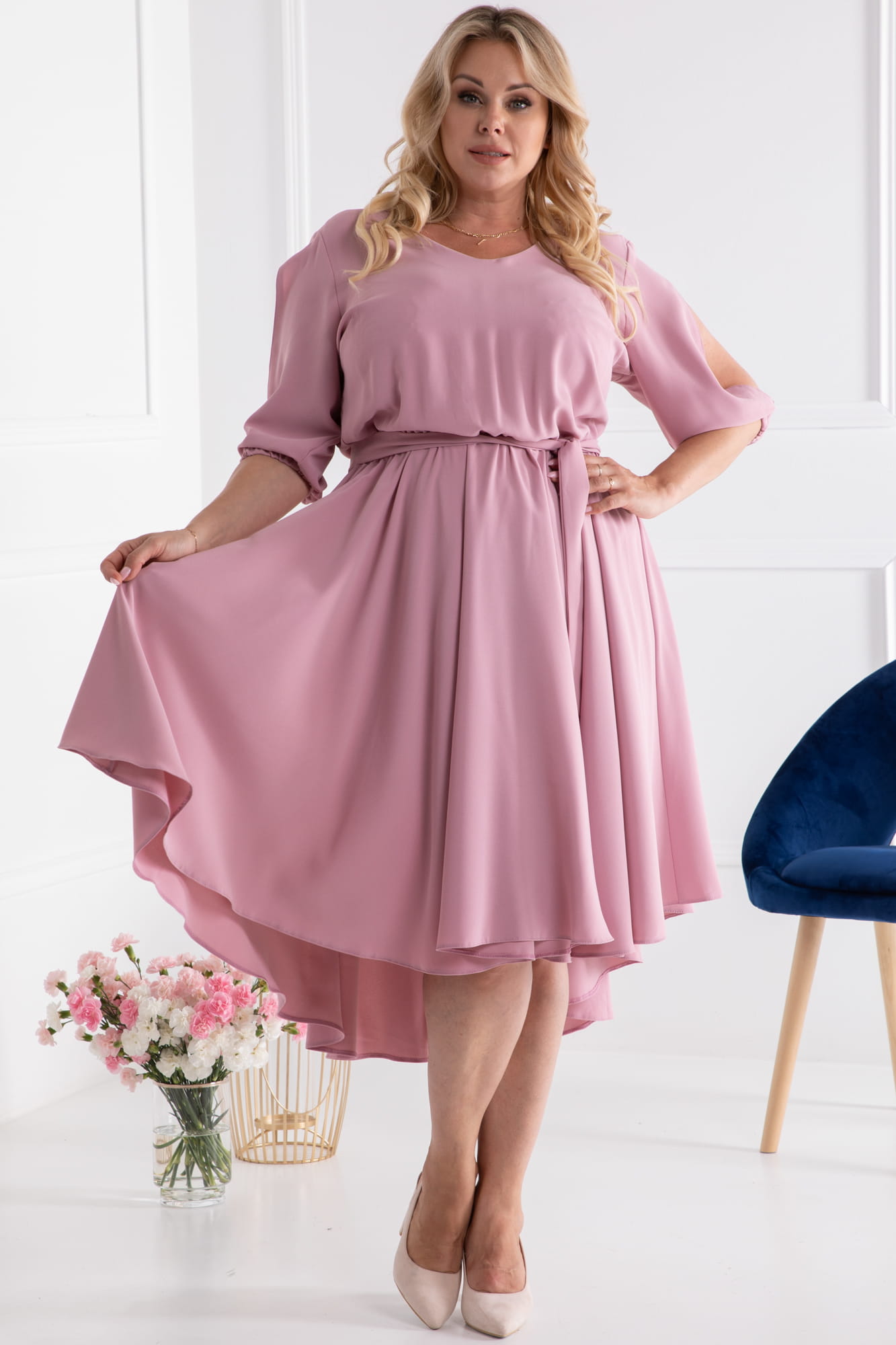 Rochie de damă Karko Karko_Dress_SB470_Pink