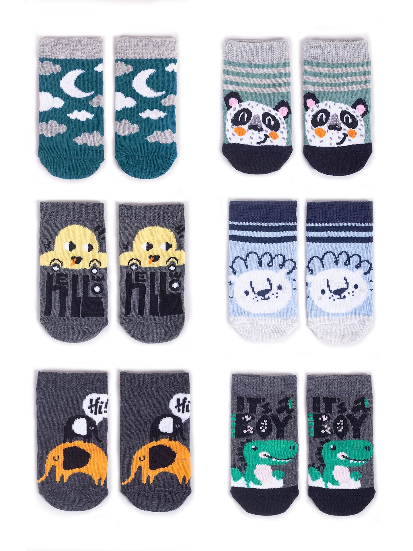 Yoclub Kids&#039;s 6Pack Baby Boy&#039;s Socks SKA-0123C-AA00-002