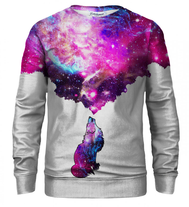Levně Bittersweet Paris Unisex's Galactic Wolf Sweater S-Pc Bsp026