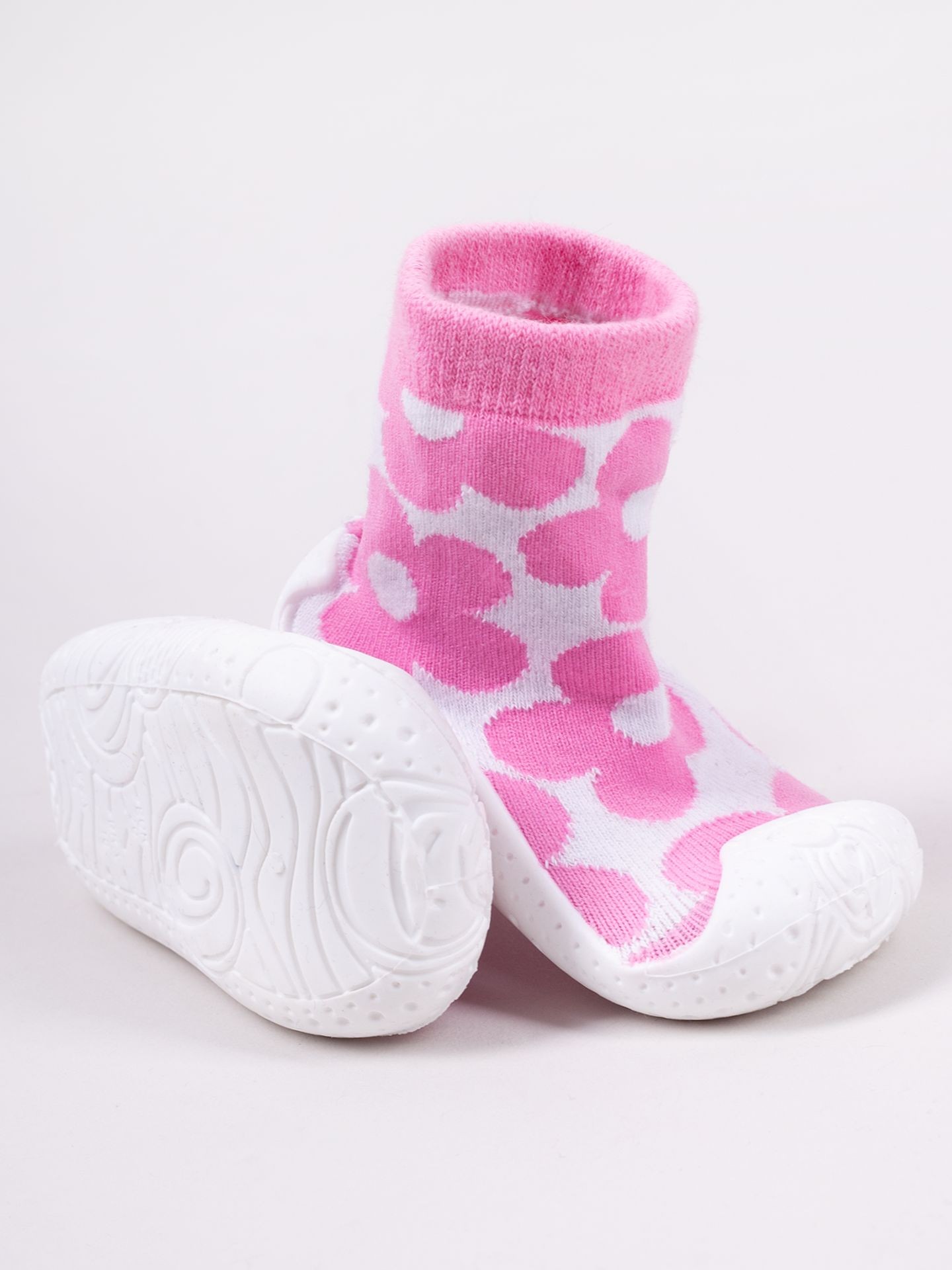 Levně Yoclub Kids's Baby Girls' Anti-Skid Socks With Rubber Sole P3