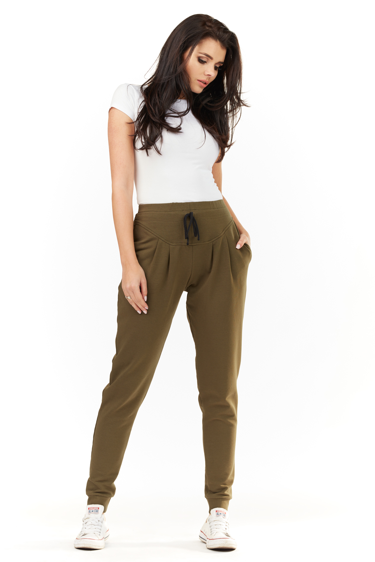 Infinite You Woman's Pants M151 Khaki