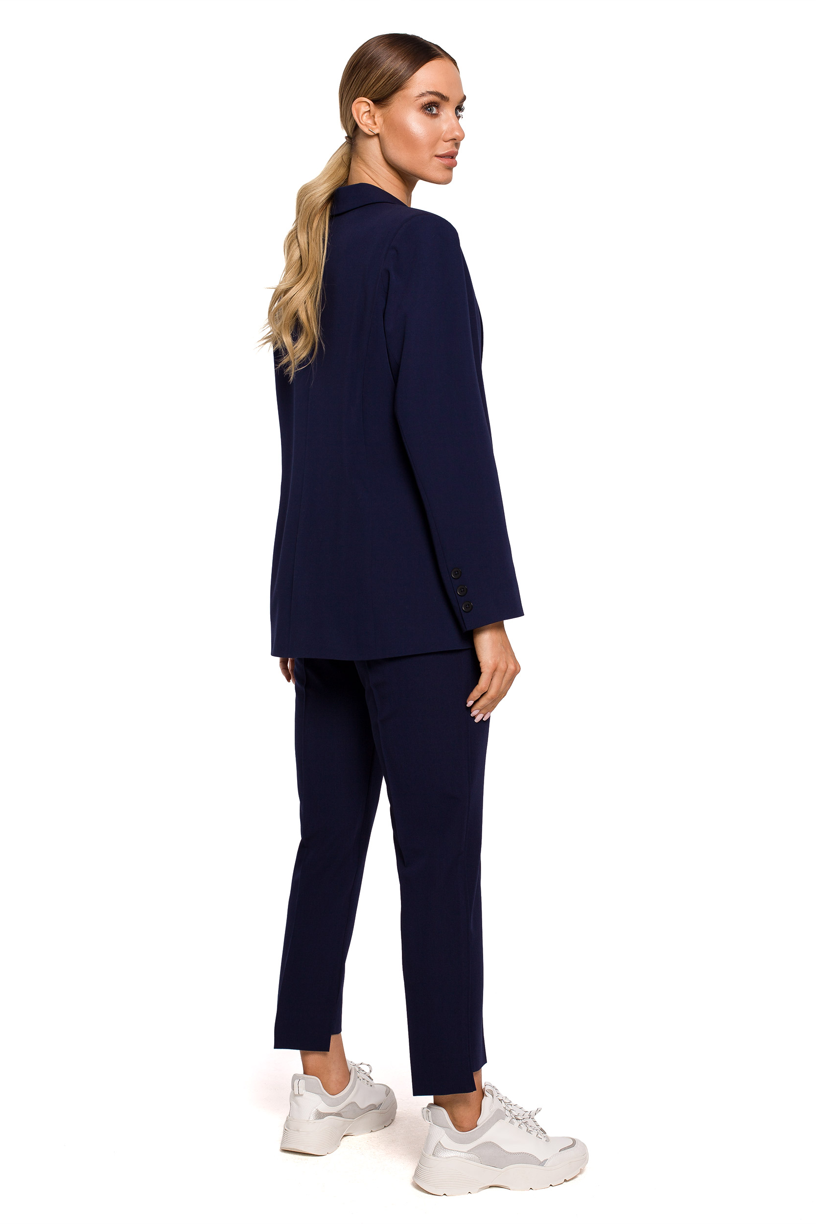Made Of Emotion Woman&#039;s Jacket M602 Navy Blue