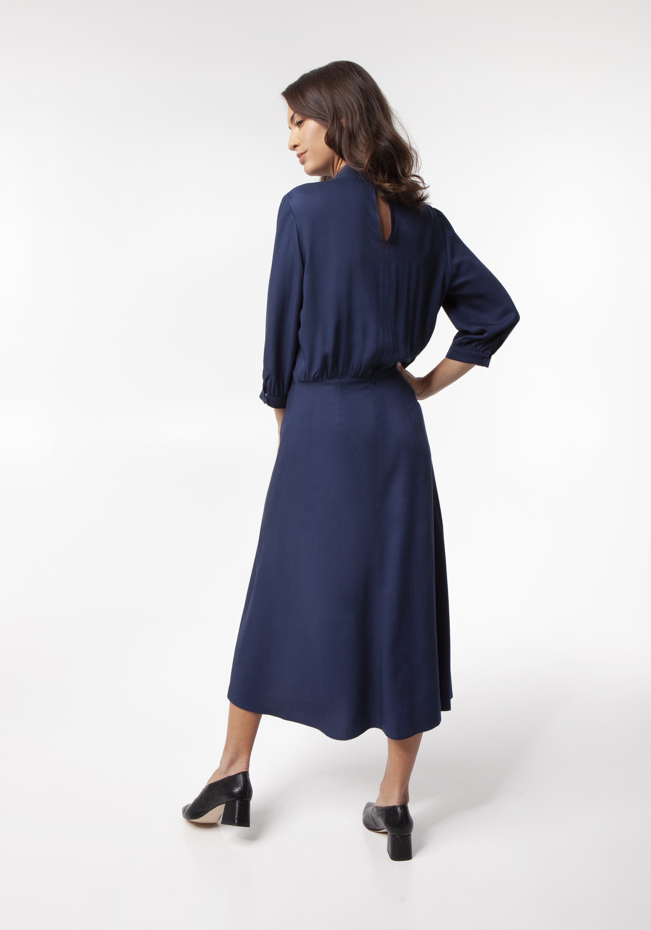 Benedict Harper Woman's Dress Irene Navy Blue