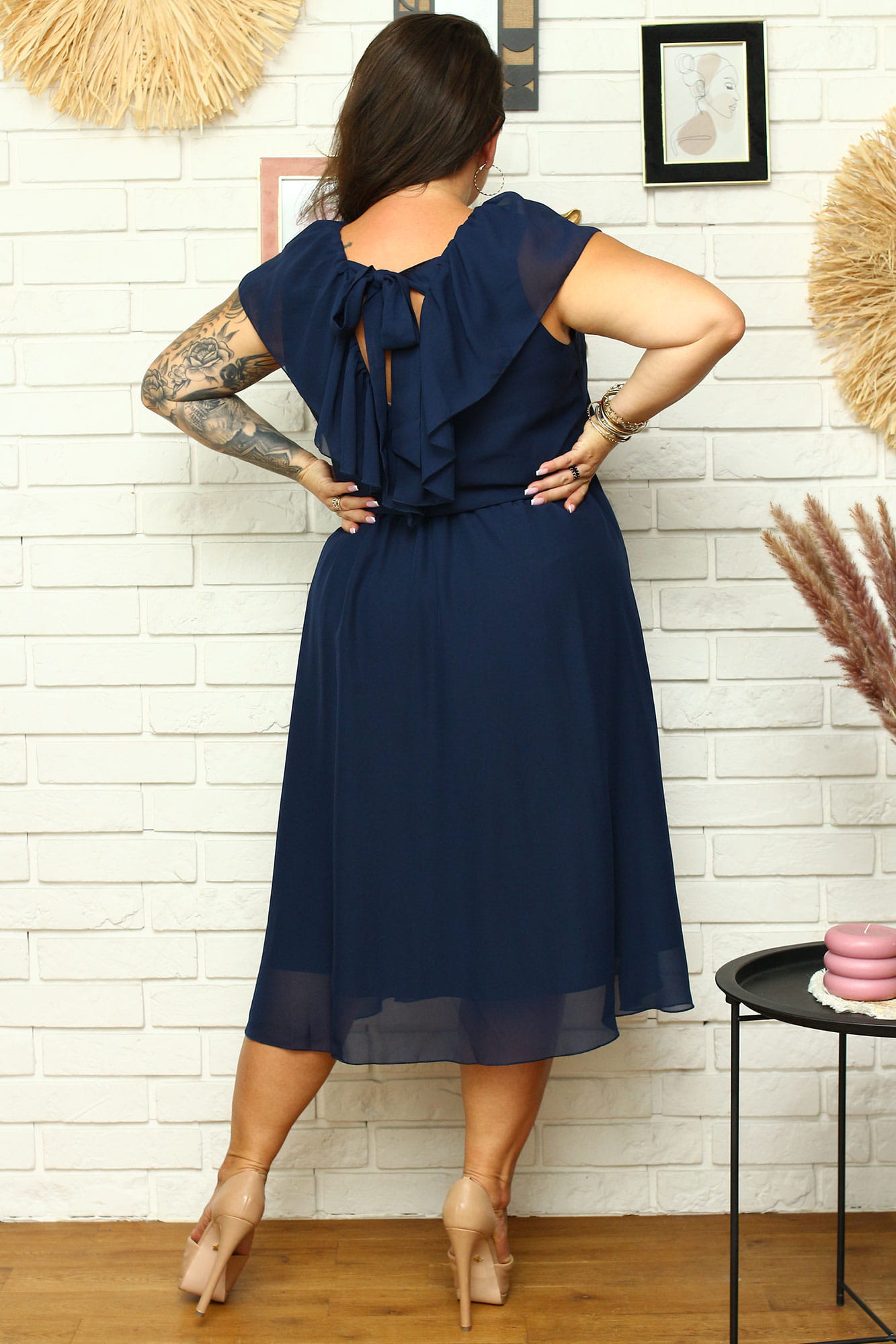 Rochie de damă Karko Navy Blue