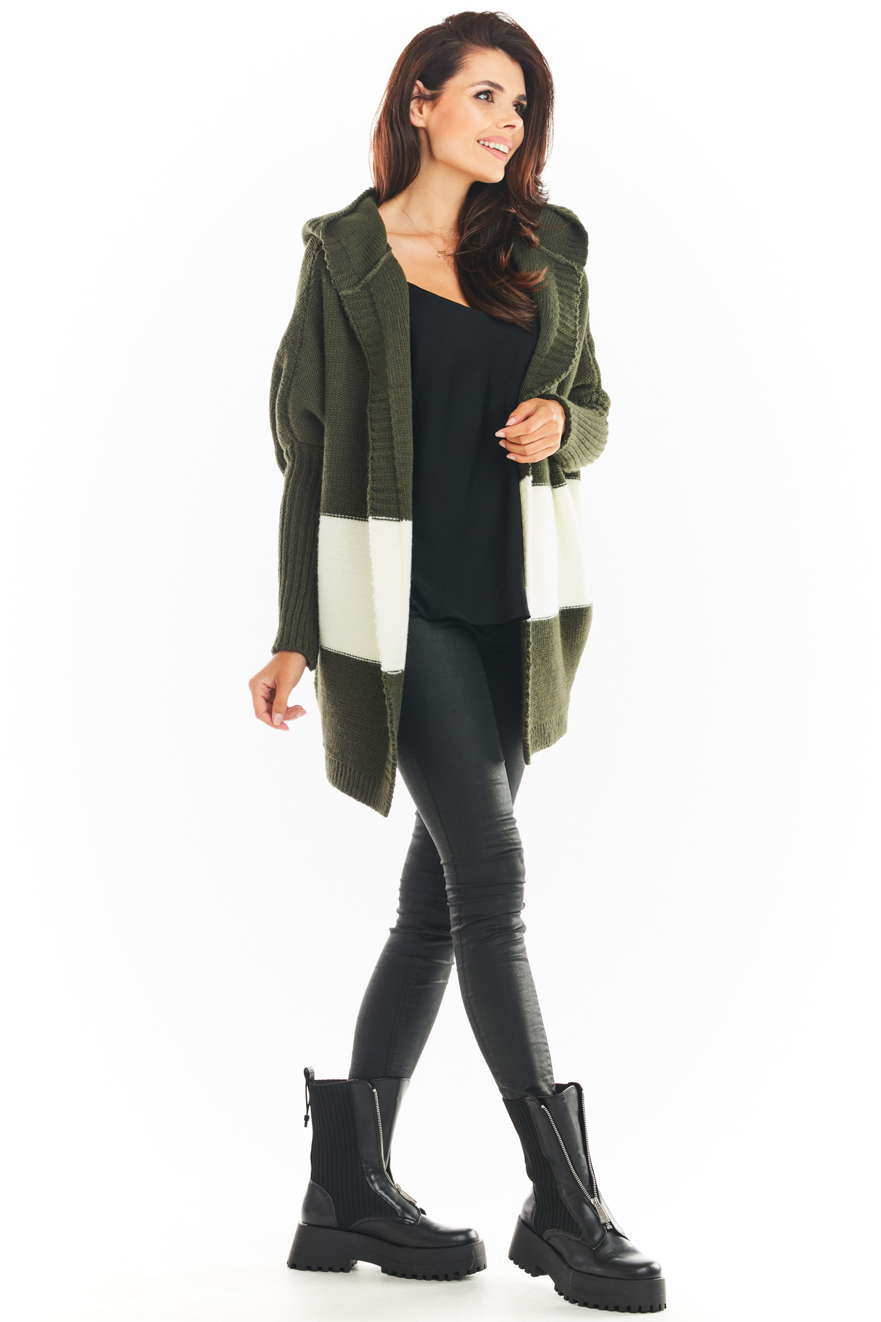 Awama Femeii pulover A392 Kaki