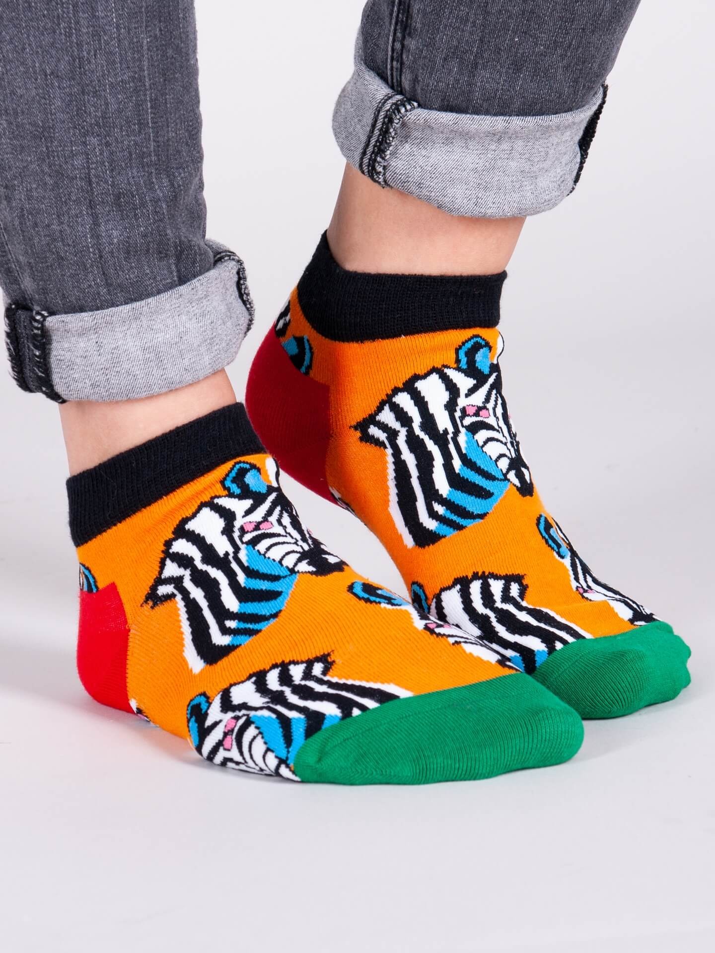 Levně Yoclub Unisex's Ankle Funny Cotton Socks Patterns Colours SKS-0086U-A600