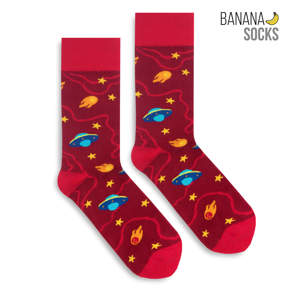 Levně Banana Socks Unisex's Socks Classic Ufo