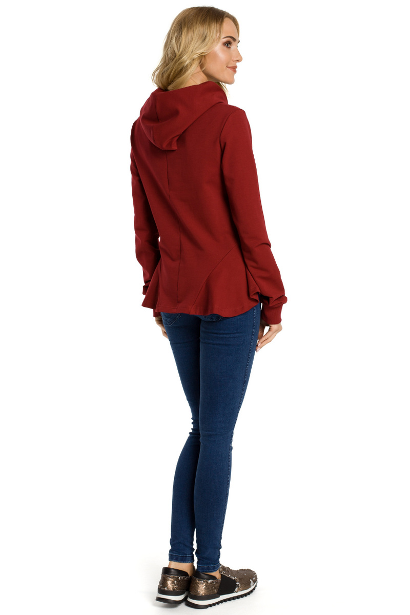 Made Of Emotion Woman&#039;s Sweatshirt M345 Maroon