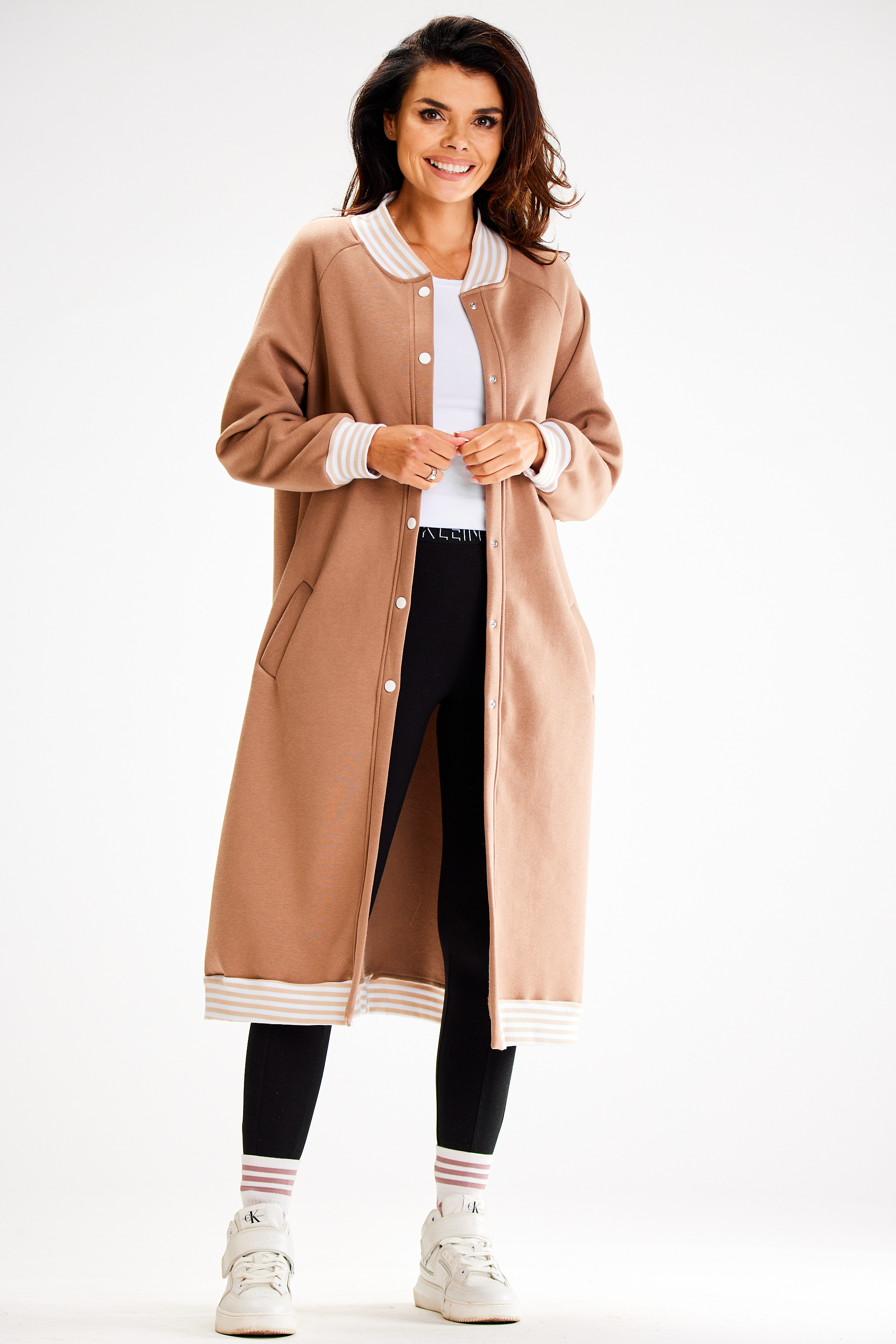 Awama Woman's Sweatshirt A612 Beige
