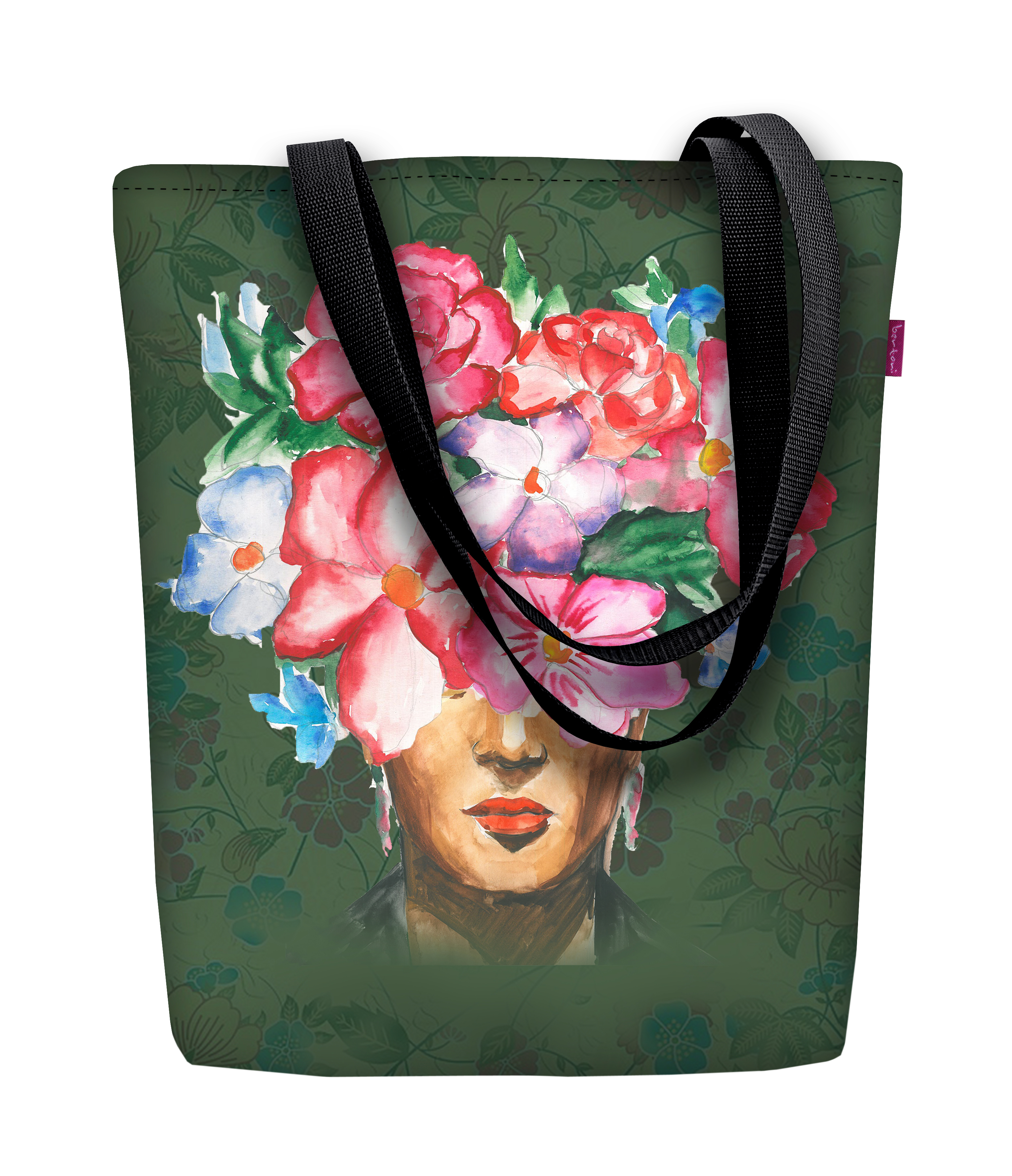 Bertoni Plátěná taška Sunny Femina Green/Multicolour 29 cm x 40 cm x 36 cm x 8 cm