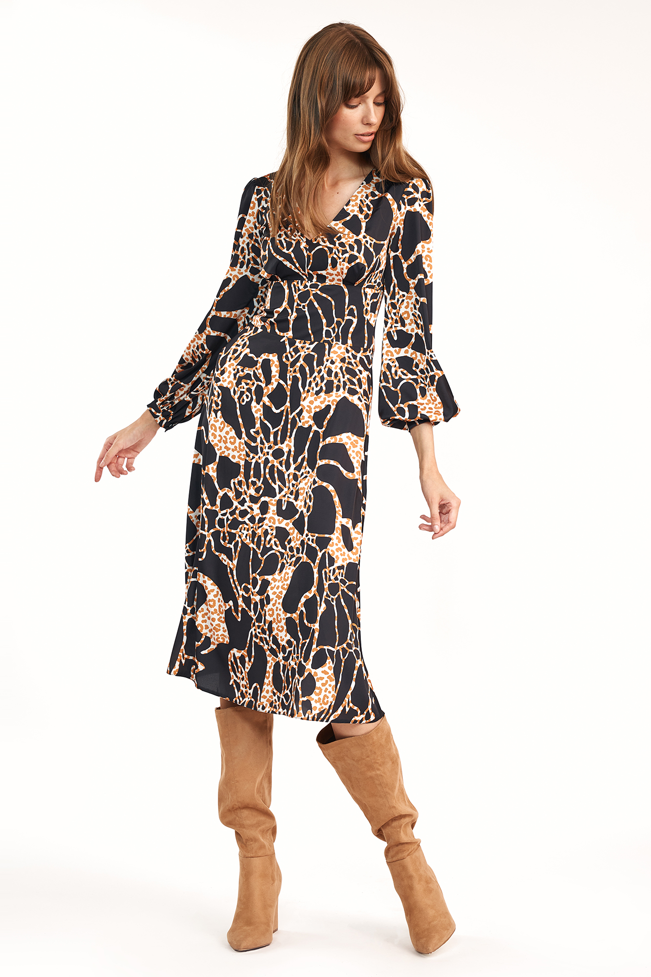 Levně Nife Woman's Dress S190 Pattern