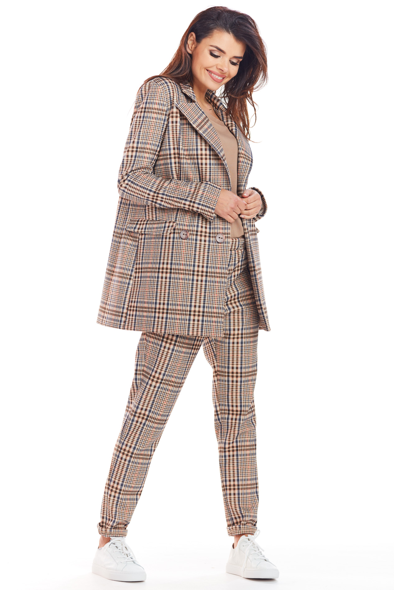 Sacou dama Awama Checkered