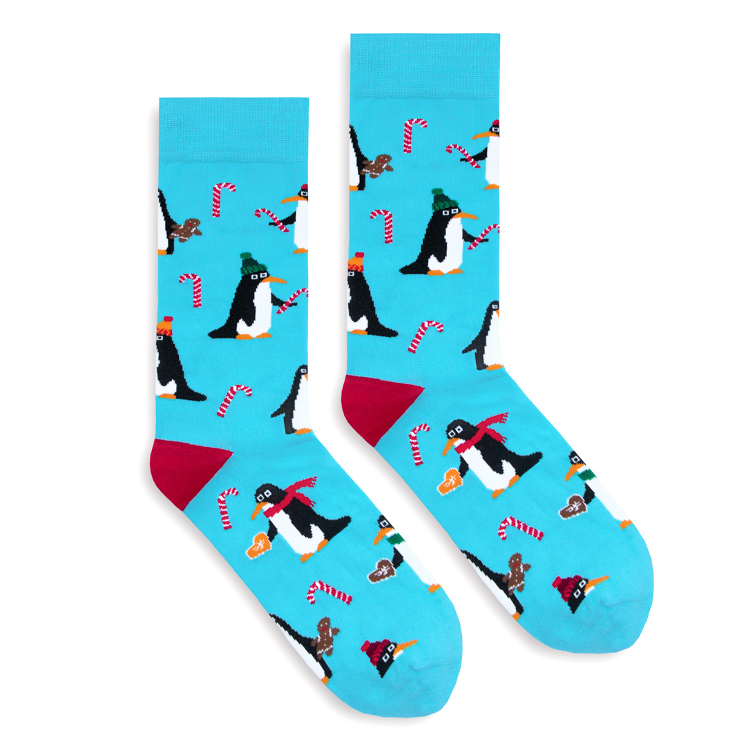 Levně Banana Socks Unisex's Socks Classic X-Mas Penguins