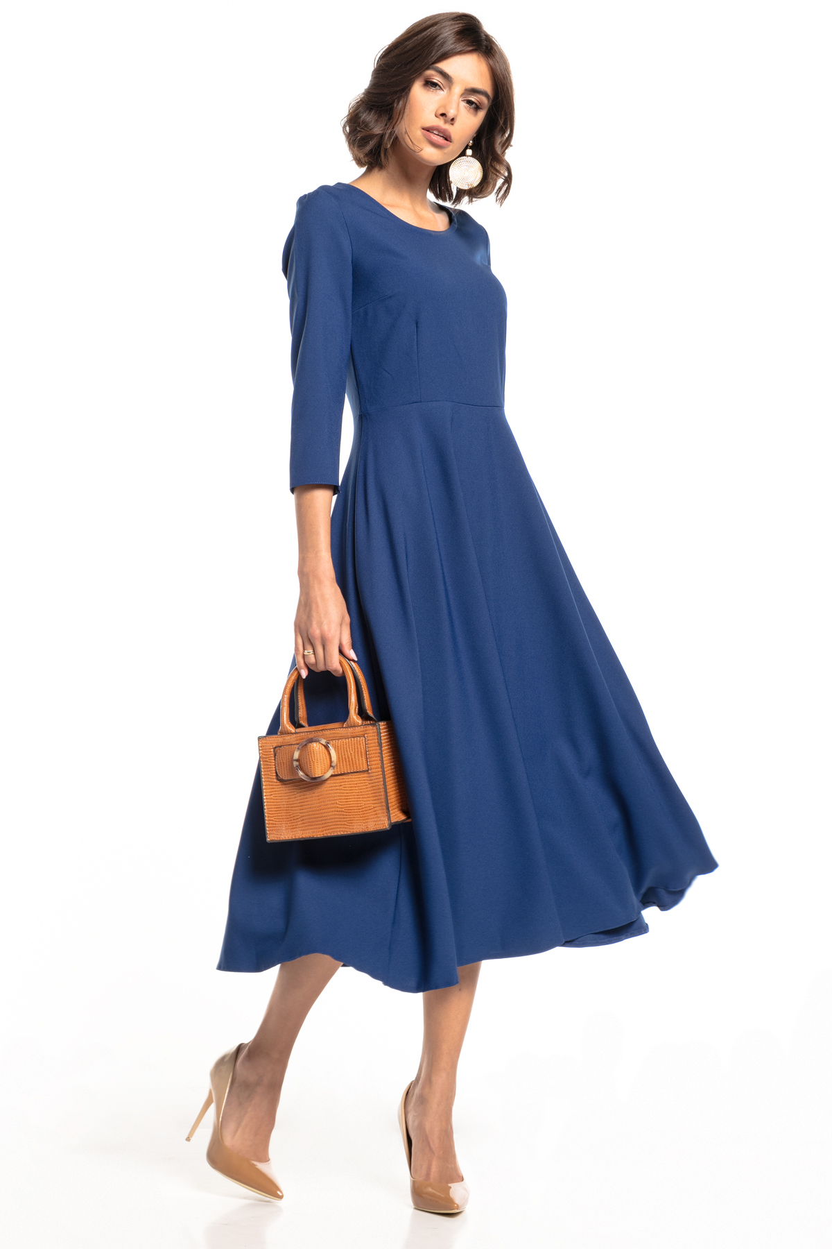 Levně Tessita Woman's Dress T372 4 Navy Blue