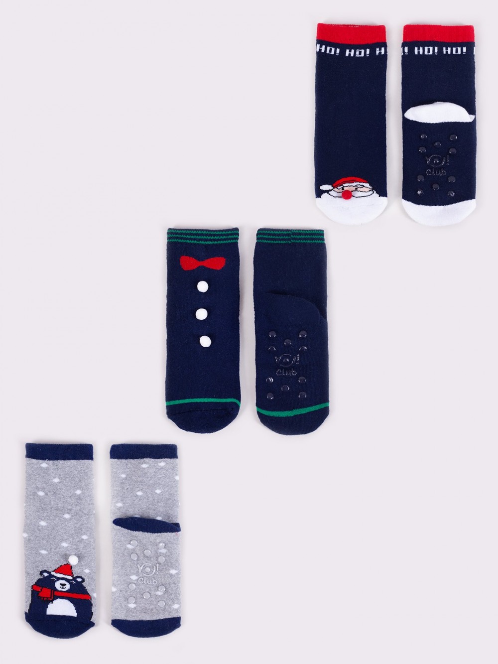 Yoclub Παιδικές Χριστουγεννιάτικες Κάλτσες Terry 3Pack SKF-X001U-AA0D-0002
