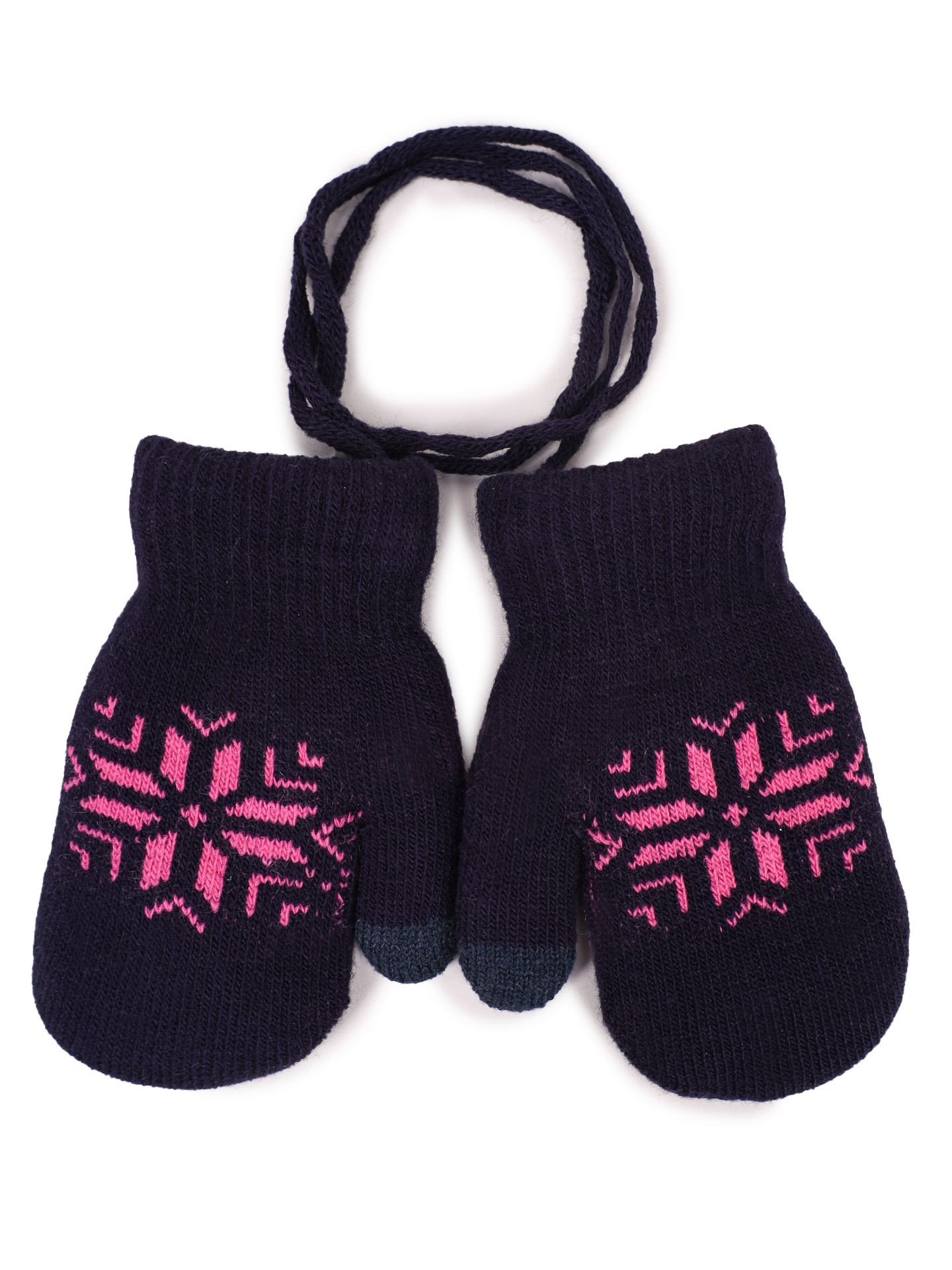 Yoclub Kids's Gloves RED-0020G-A11C Navy Blue