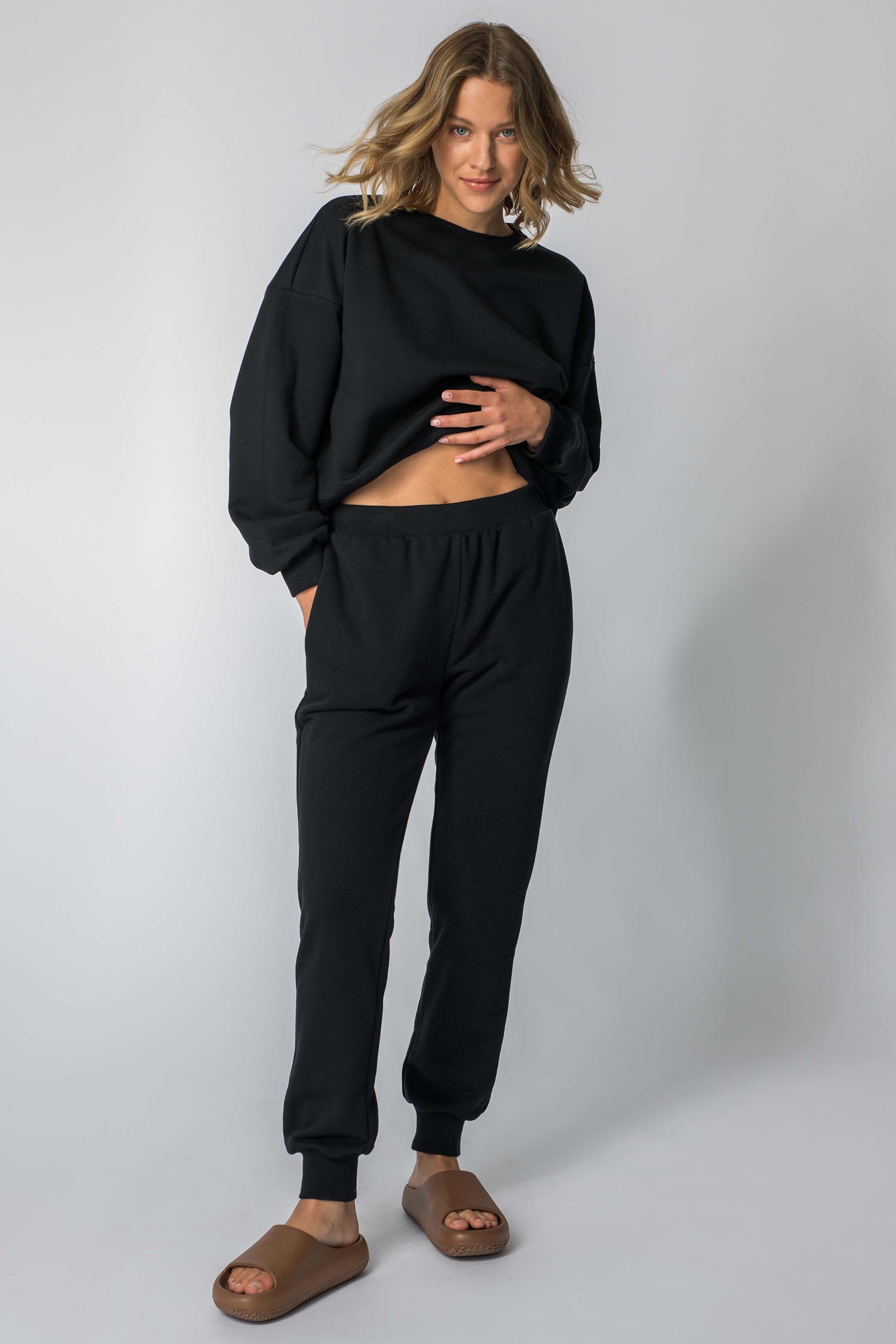 LaLupa Woman′s Trousers LA112 - čierna