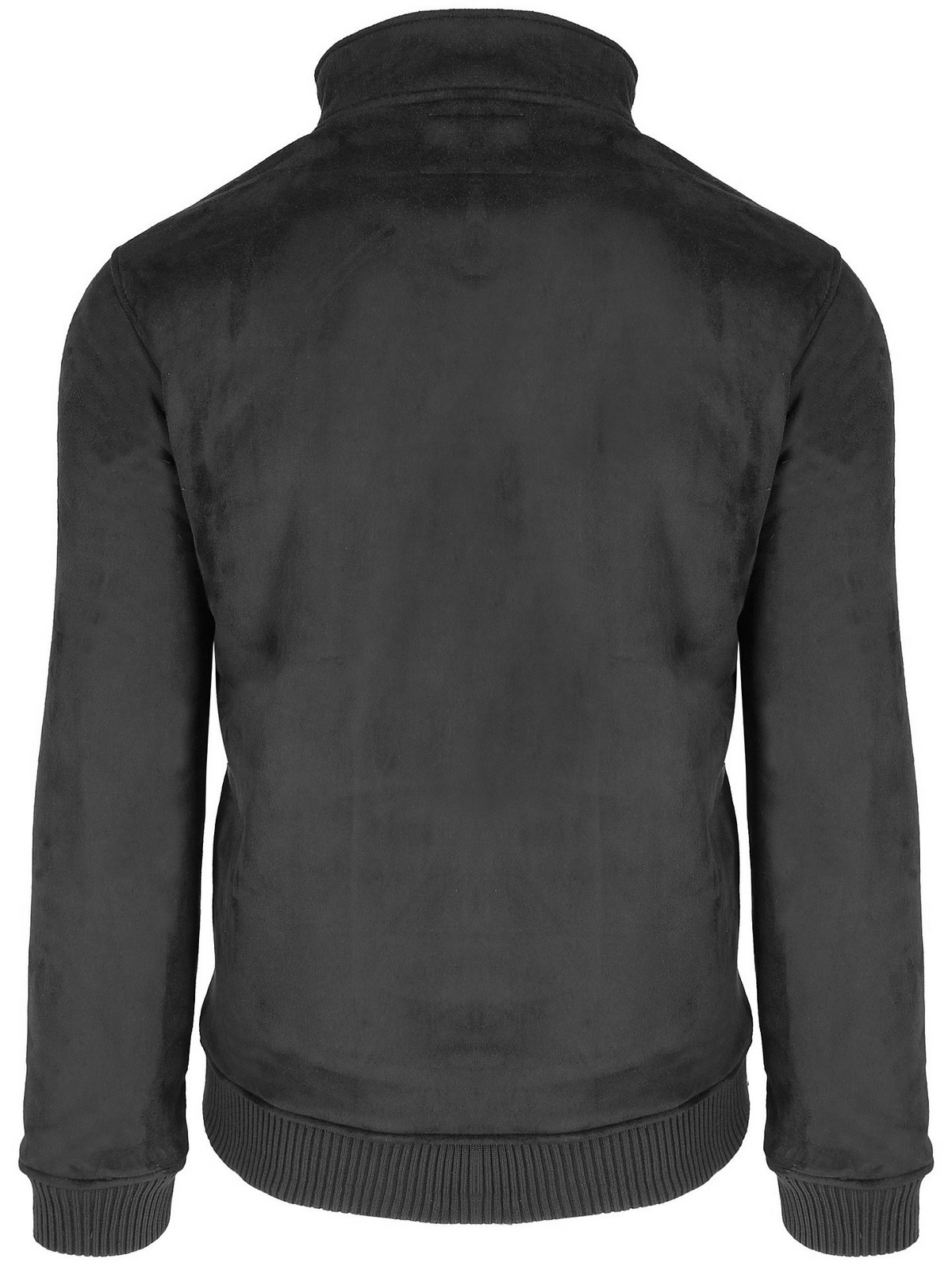 PERSO Man's Men's short eco-suede jacket with a zipper