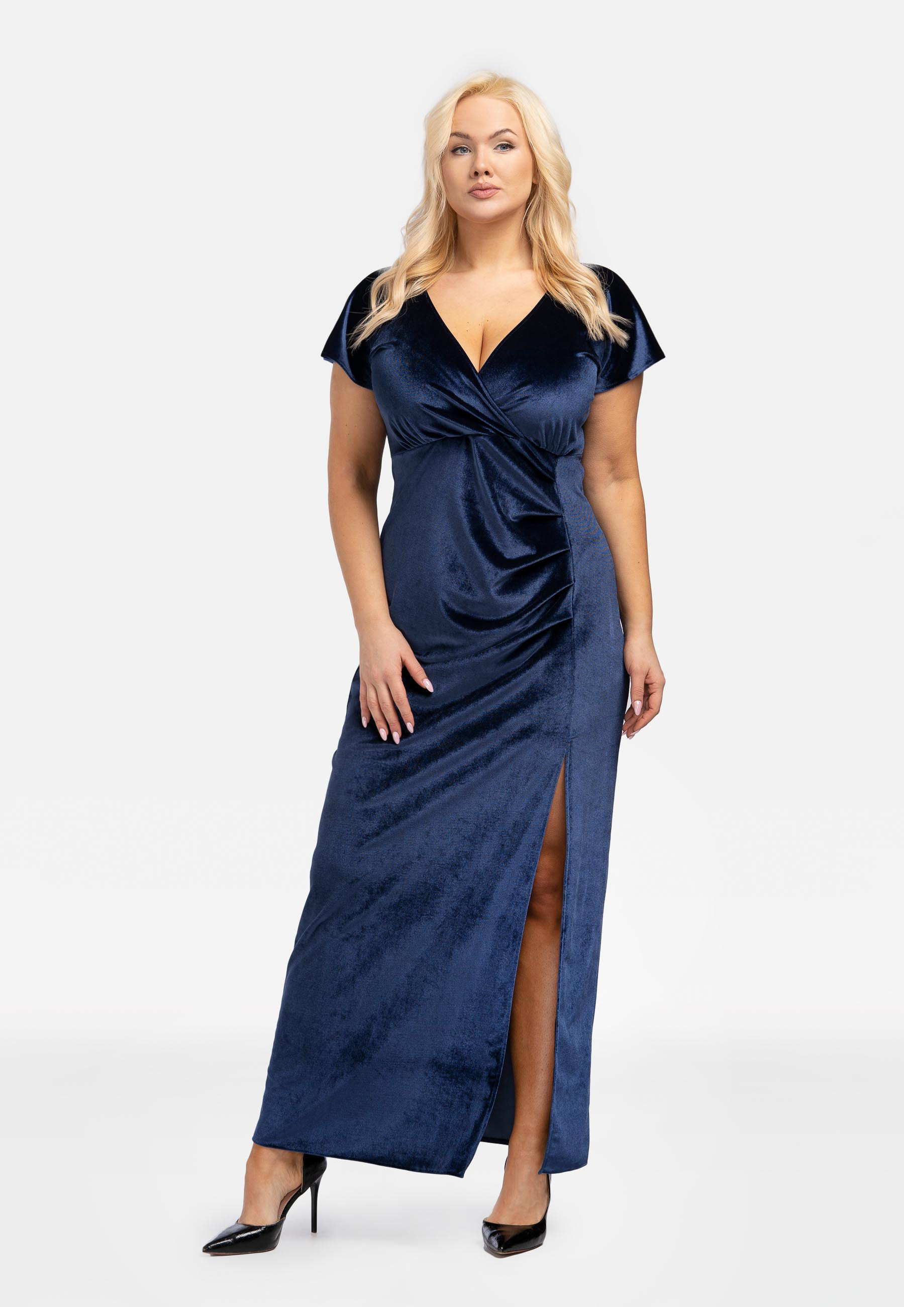 Karko Woman's Dress SC216 Navy Blue